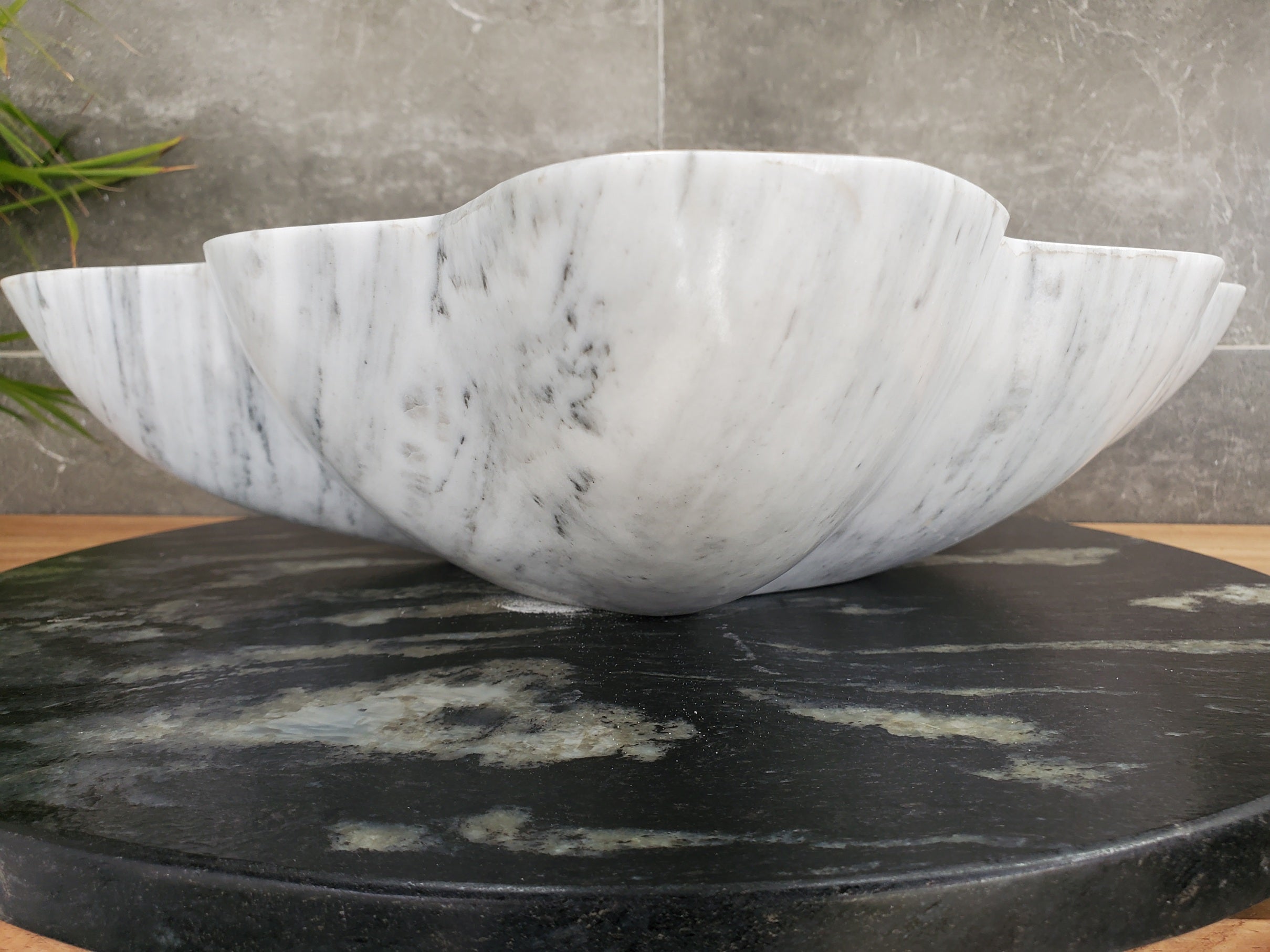 S33_32 Vego Marble Bathroom Vessel Sink - 17 x 15.5 inch