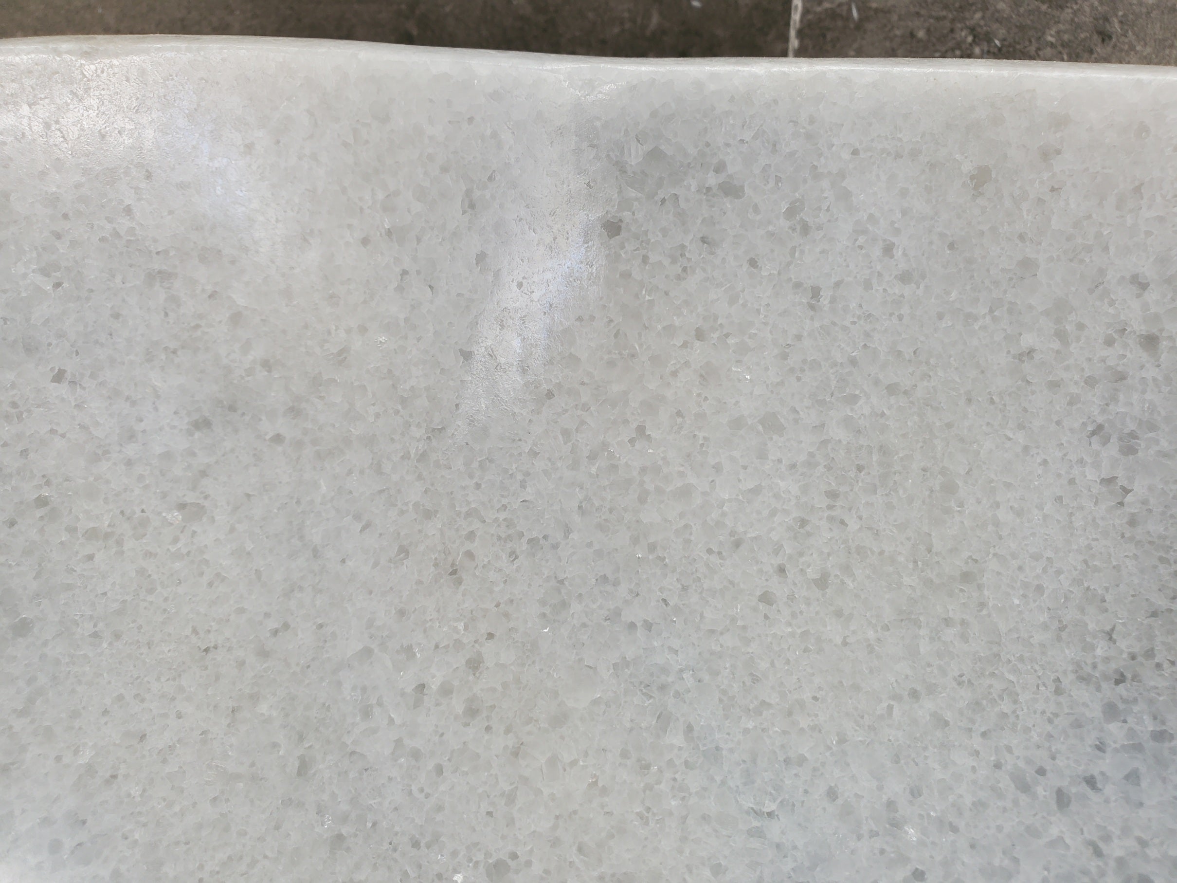 S33_27 White Marble Bathroom Vessel Sink