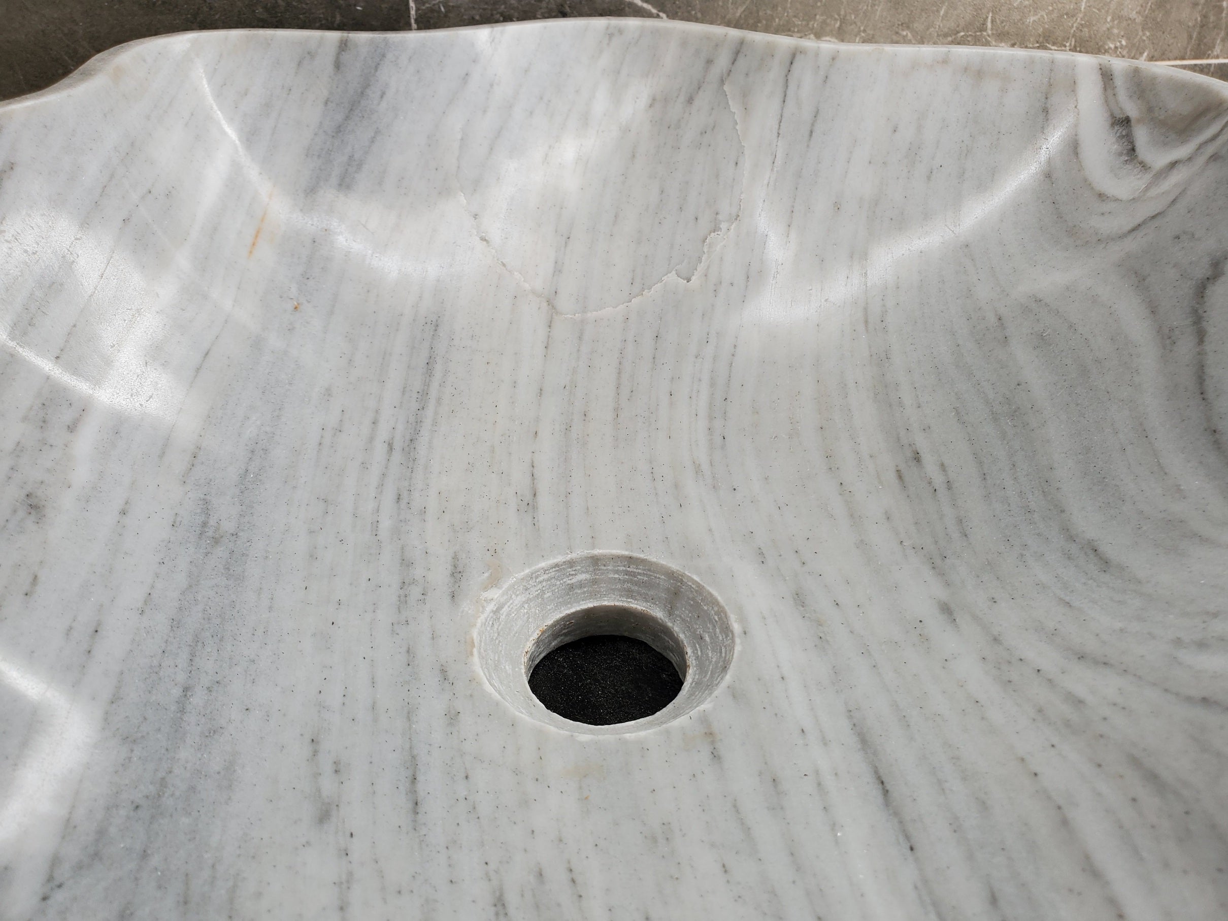 S33_31 Vego Marble Bathroom Vessel Sink - 18 x 16 inch