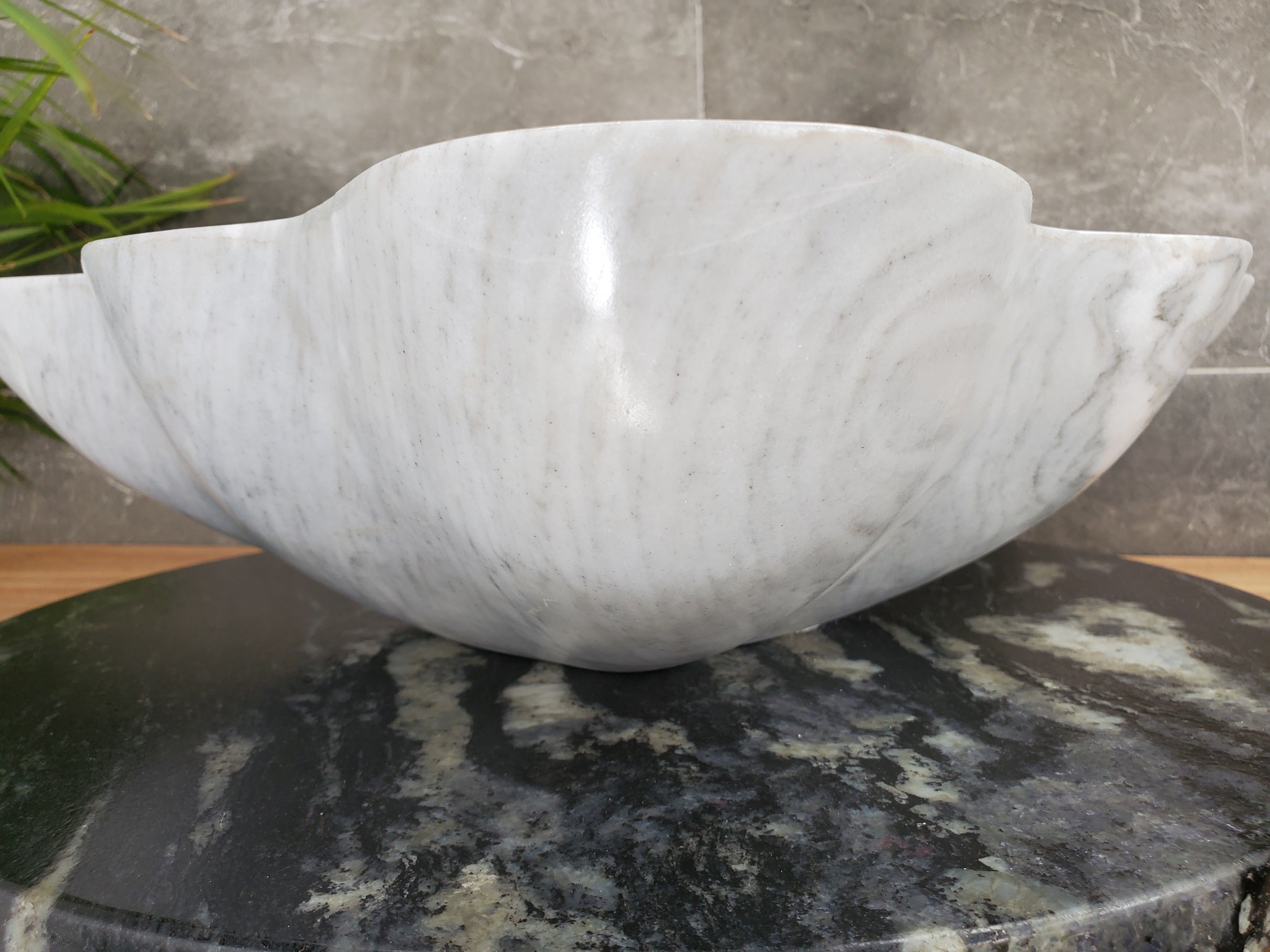 S33_31 Vego Marble Bathroom Vessel Sink - 18 x 16 inch