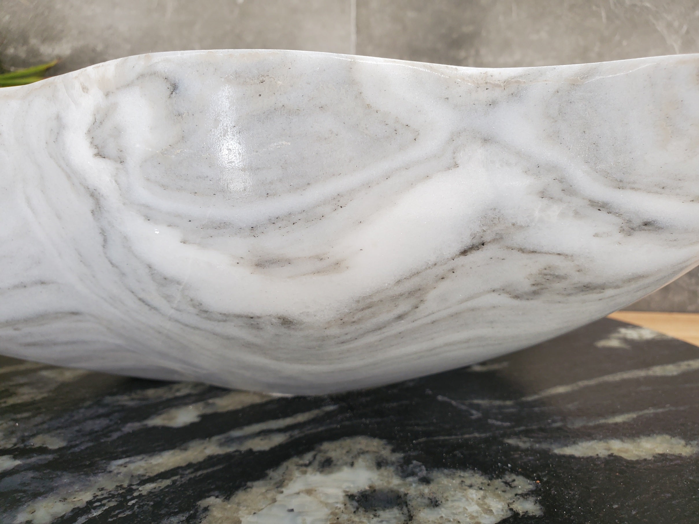 S33_31 Vego Marble Bathroom Vessel Sink - 18 x 16 inch