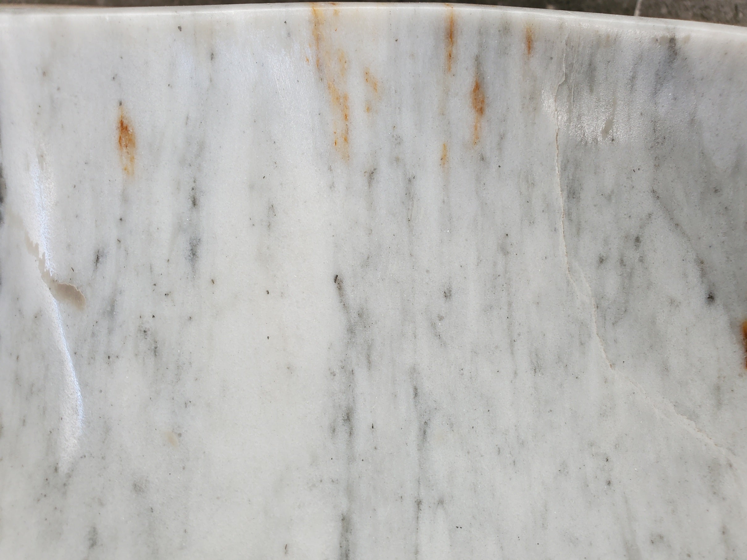 S33_32 Vego Marble Bathroom Vessel Sink - 17 x 15.5 inch