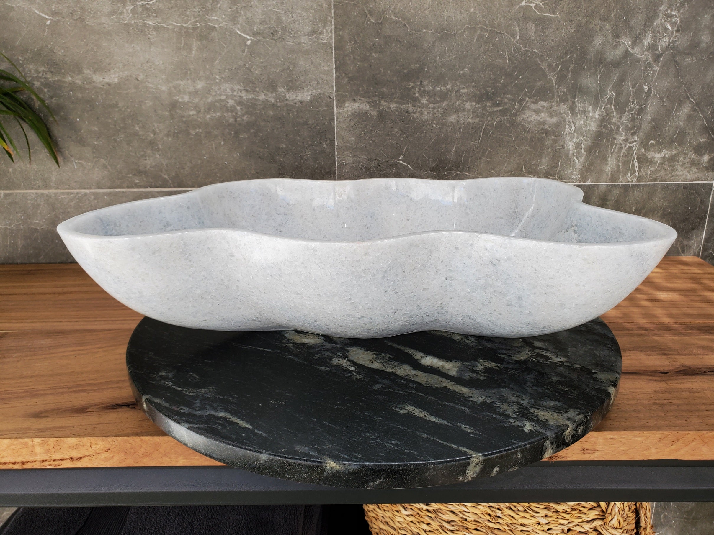 S33_51 Guadiana Marble Bathroom Vessel Sink - 20.5 x 12 inch