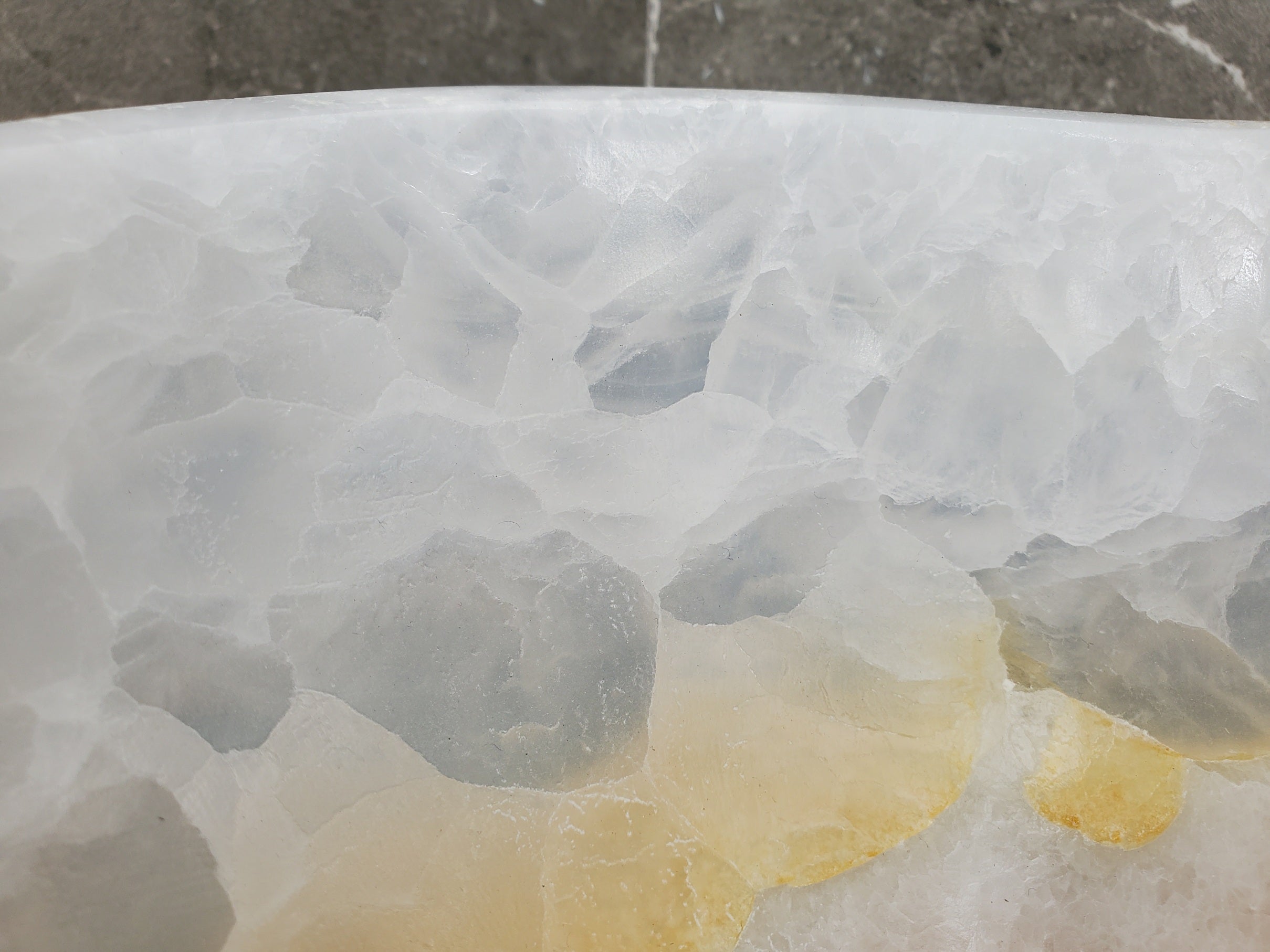 S32_10 Onyx Stone Vessel Bathroom Sink