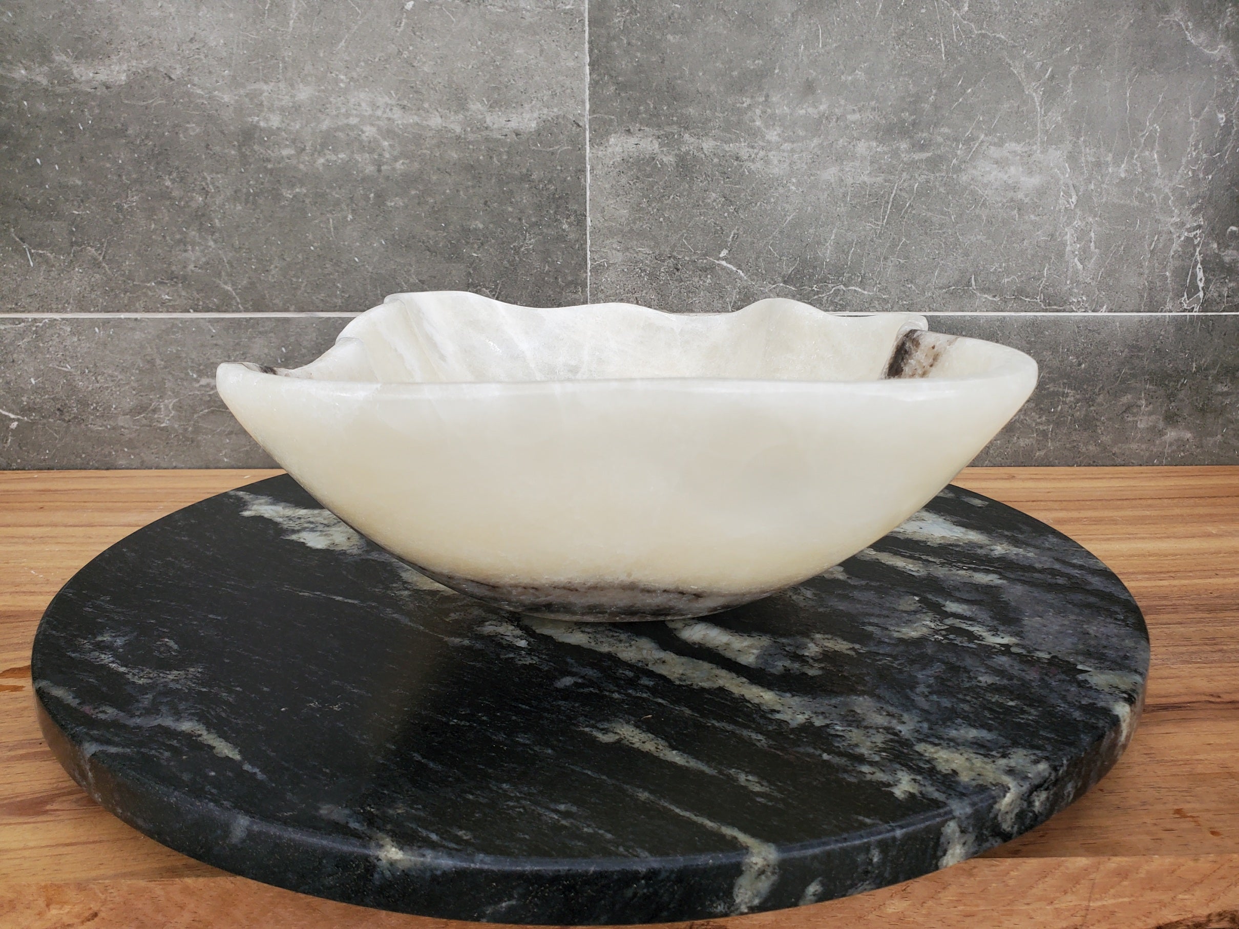 S32_05 Onyx Stone Vessel Bathroom Sink