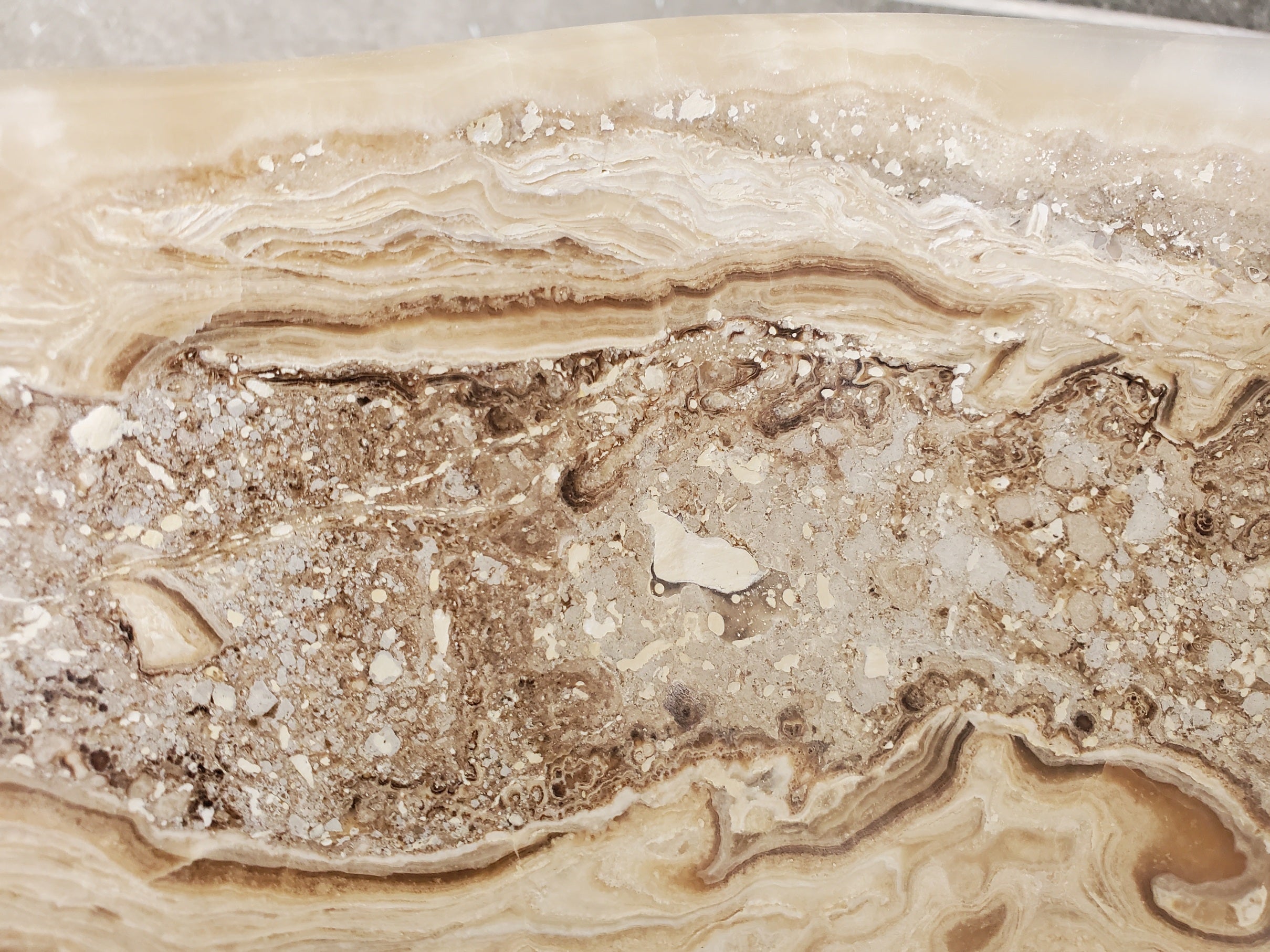 S33_39 Onyx Stone Vessel Bathroom Sink