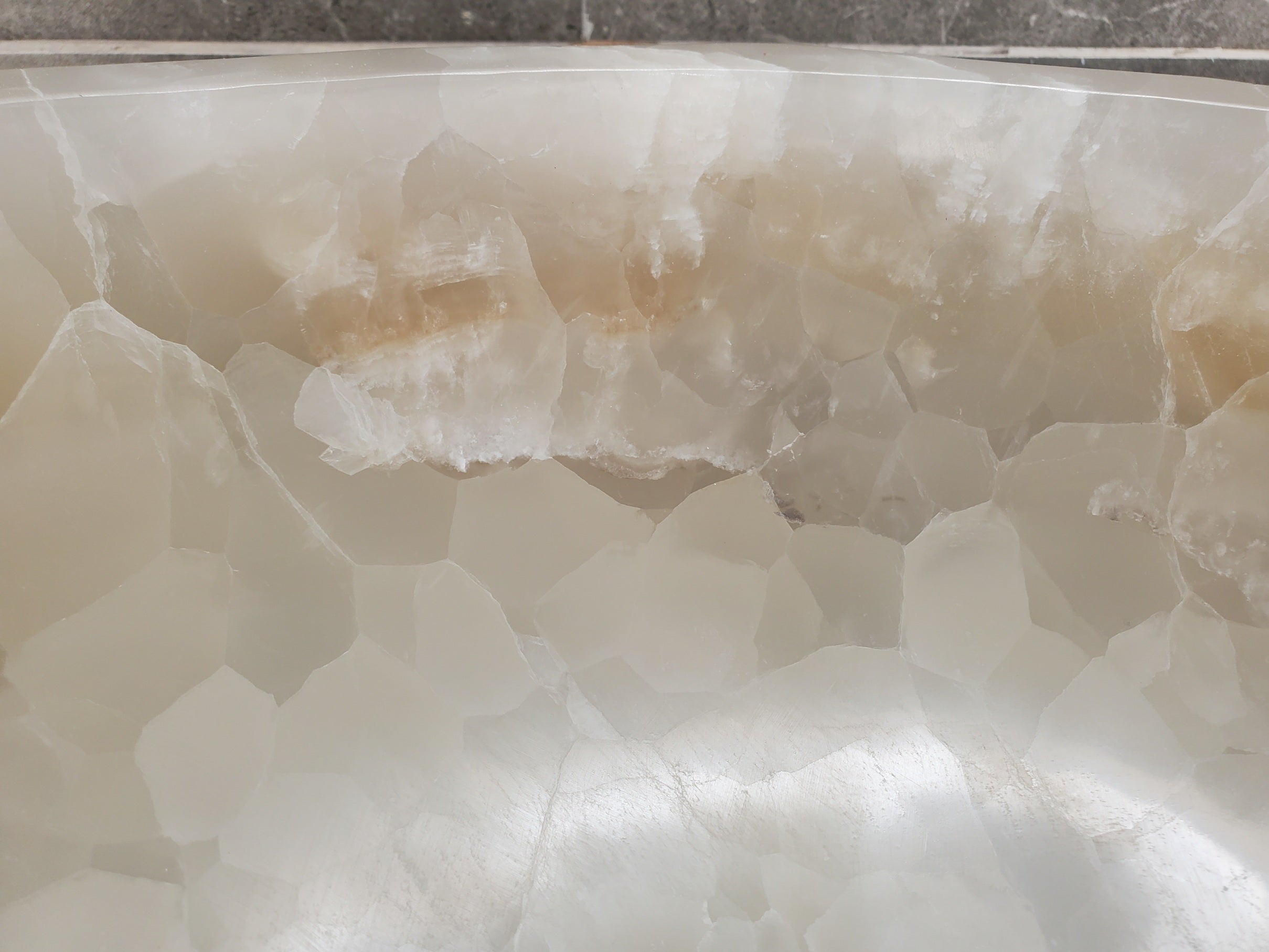 S33_20 Onyx Stone Vessel Sink - 16 x 13 inch