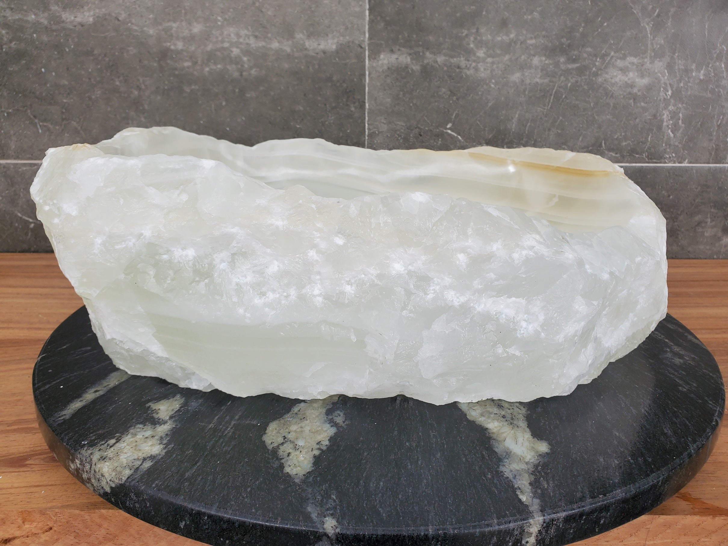 S31_46 Onyx Stone Vessel Bathroom Sink