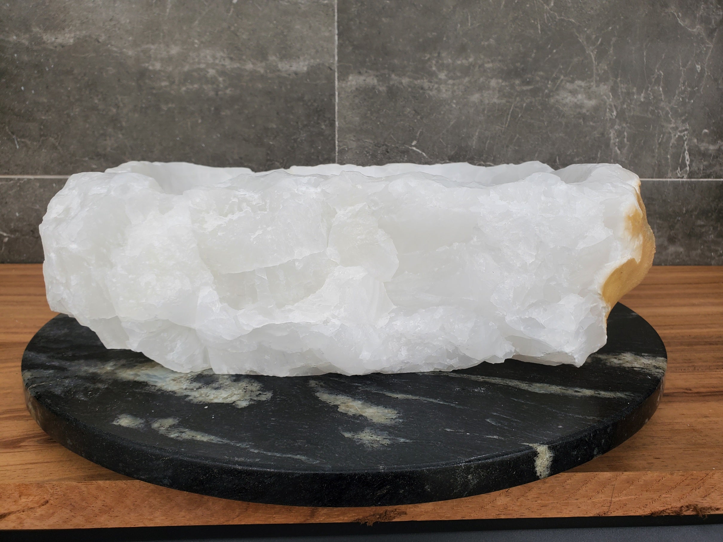 S31_47 Onyx Stone Vessel Bathroom Sink - 16 x 14 inch