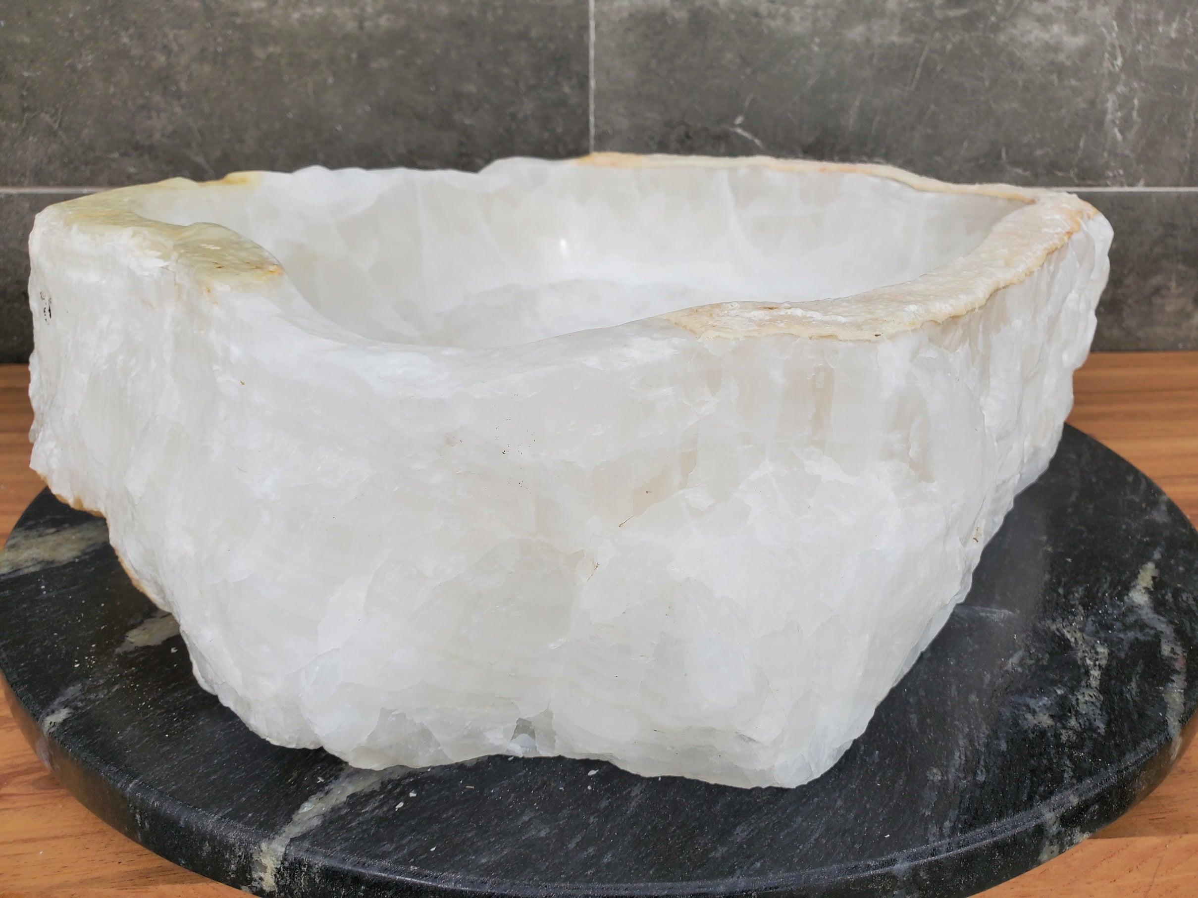 S31_45 Onyx Stone Vessel Bathroom Sink