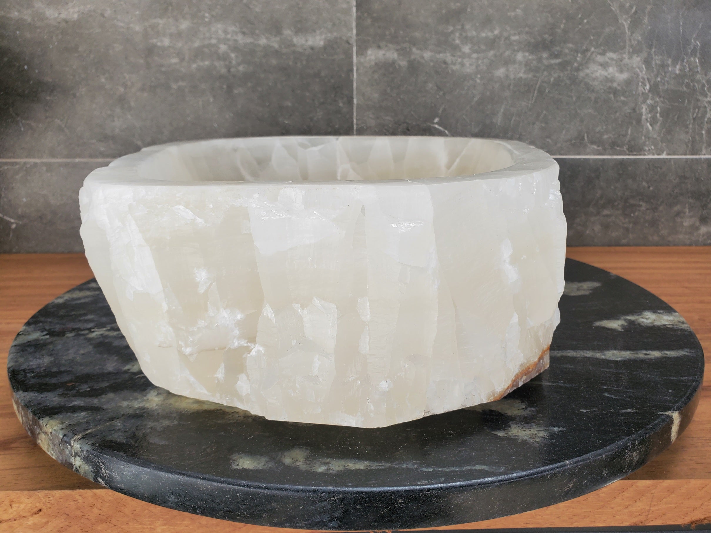 S33_19 Onyx Stone Vessel Sink - 16 x 13 inch