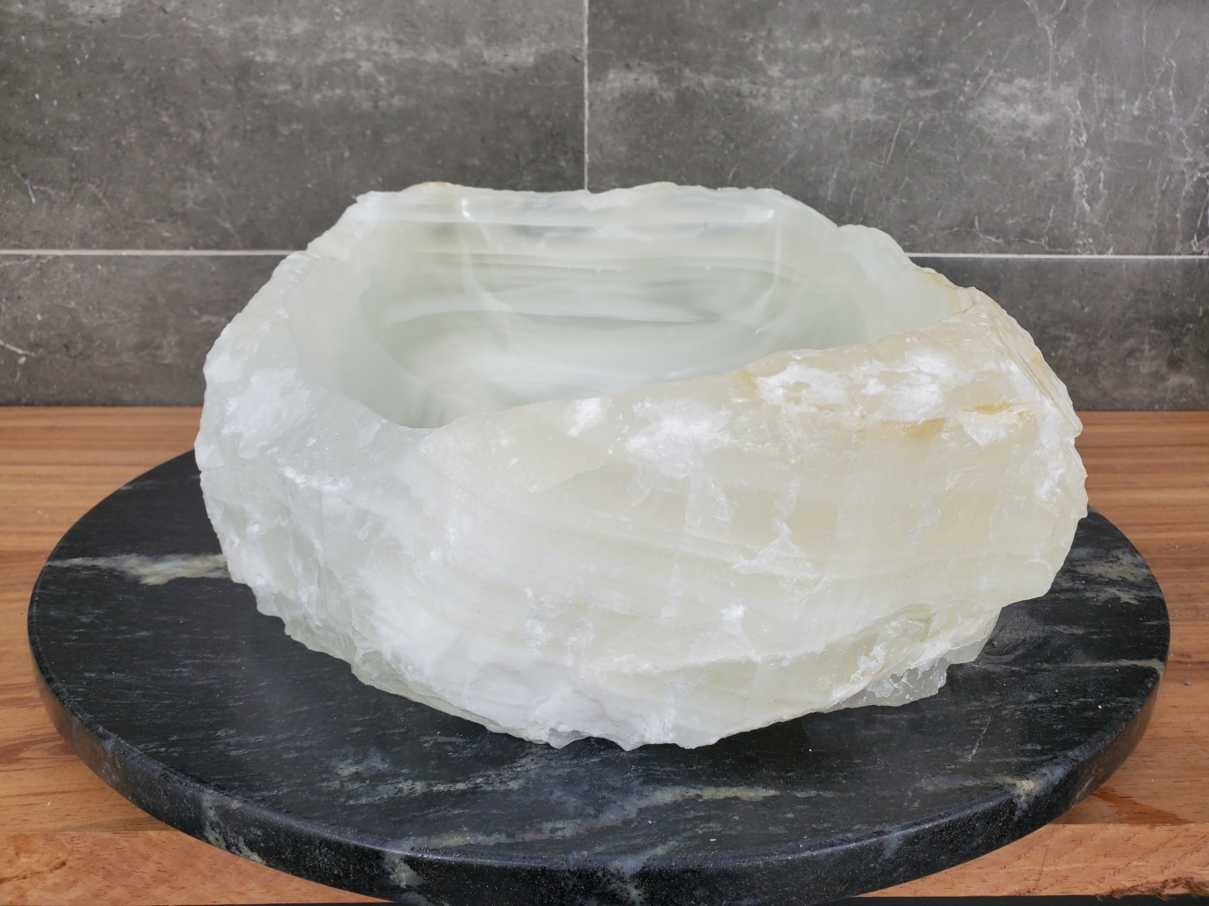 S31_46 Onyx Stone Vessel Bathroom Sink