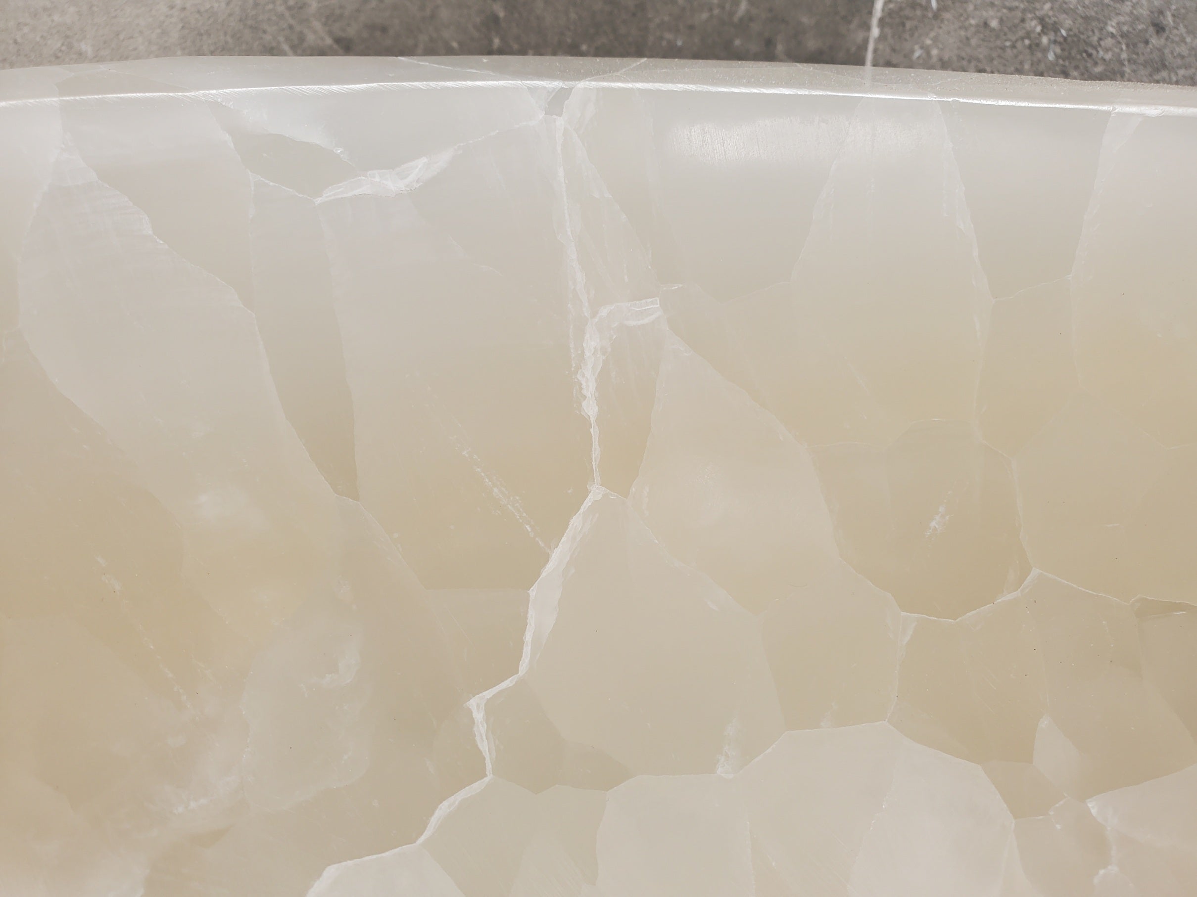 S33_19 Onyx Stone Vessel Sink - 16 x 13 inch