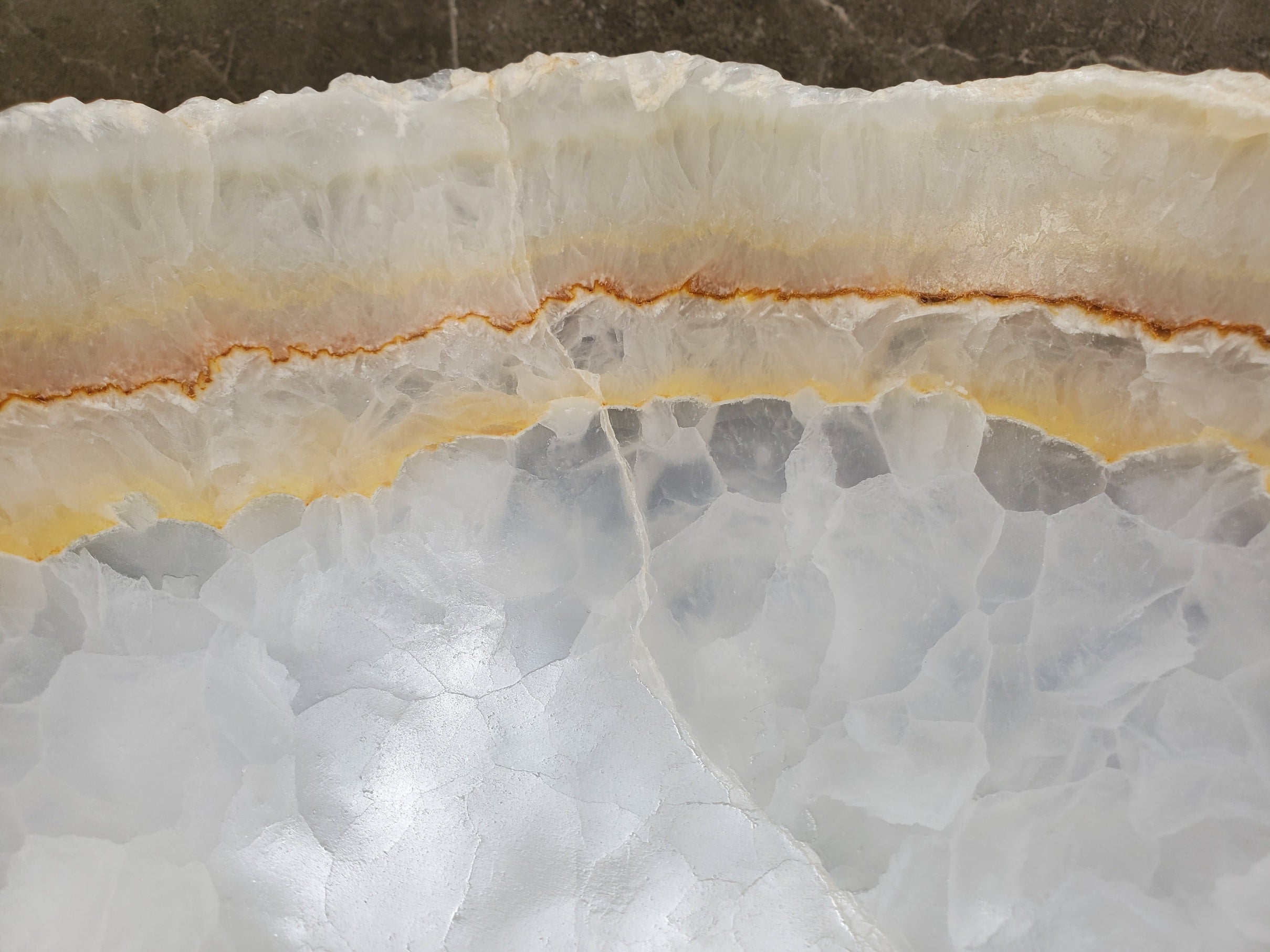 S31_39 Onyx Stone Vessel Bathroom Sink