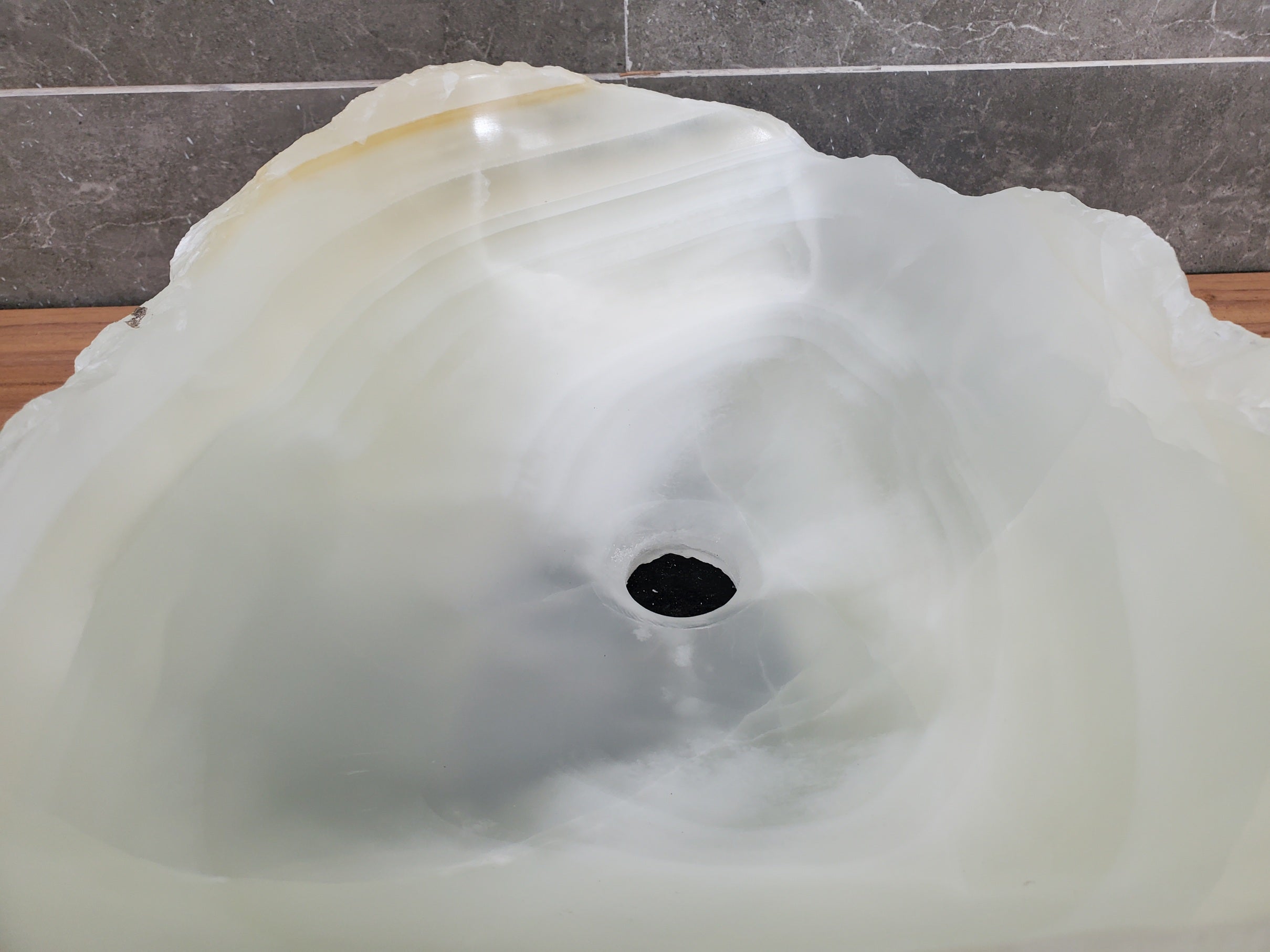 S31_46 Onyx Stone Vessel Bathroom Sink