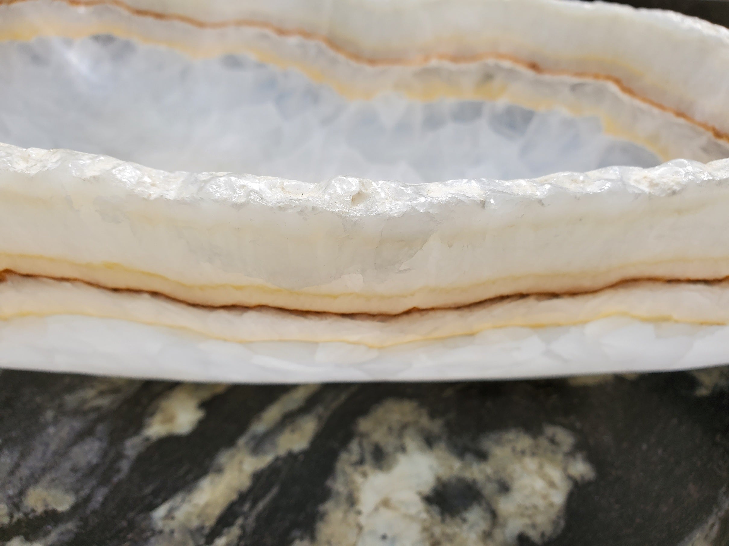 S31_39 Onyx Stone Vessel Bathroom Sink