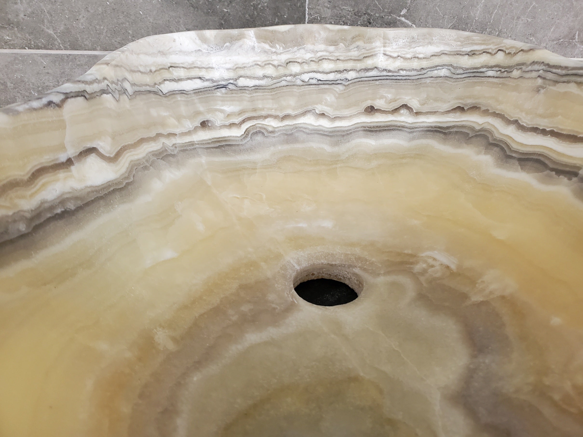 S33_43 Onyx Bathroom Vessel Sink - 19 x 11.5 inch