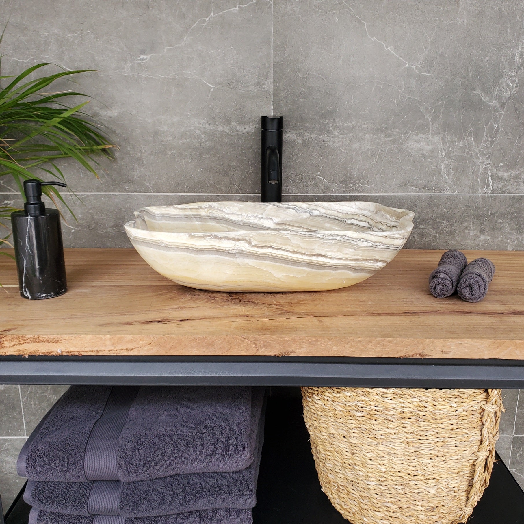 S33_43 Onyx Bathroom Vessel Sink