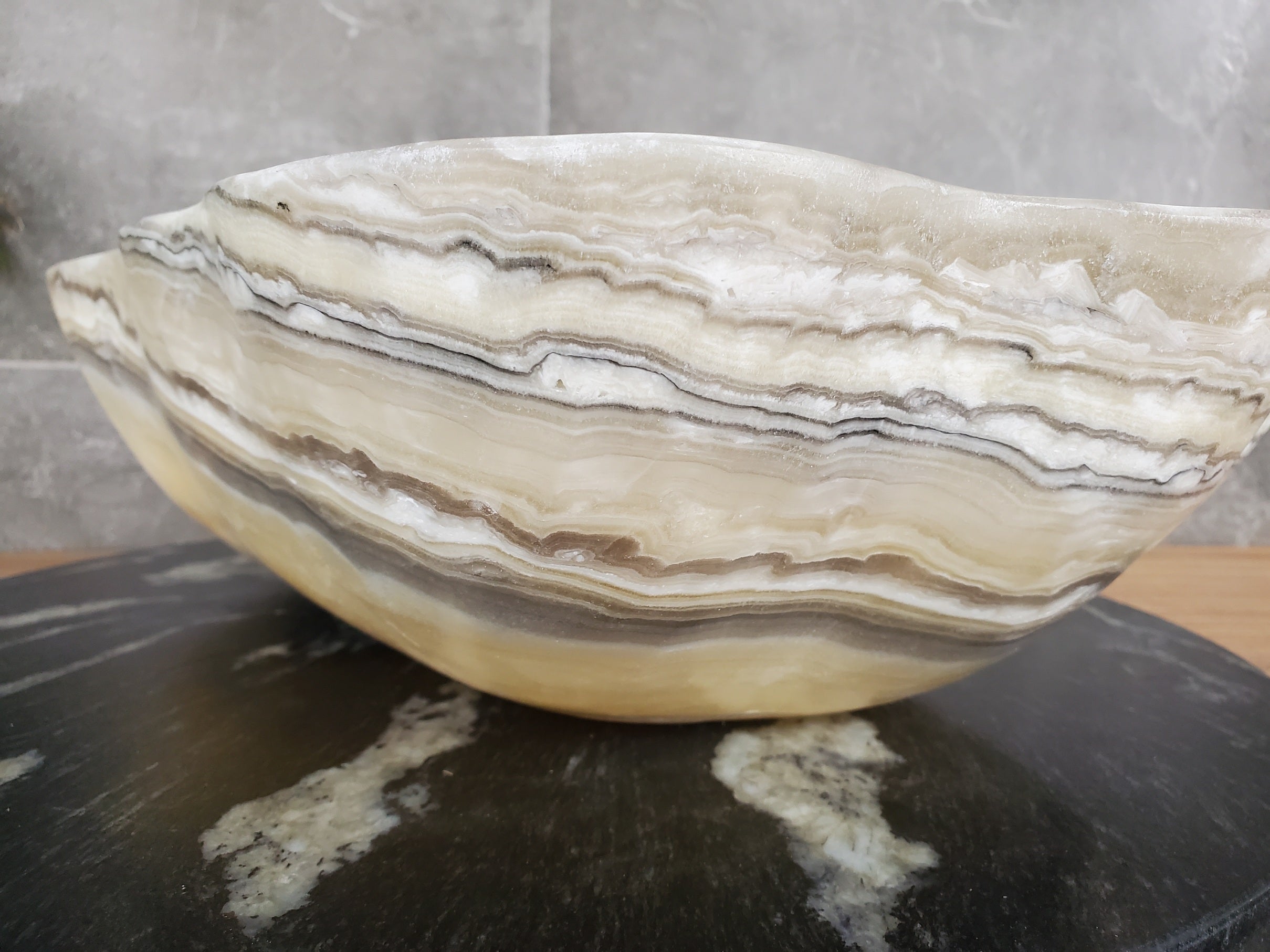 S33_43 Onyx Bathroom Vessel Sink - 19 x 11.5 inch