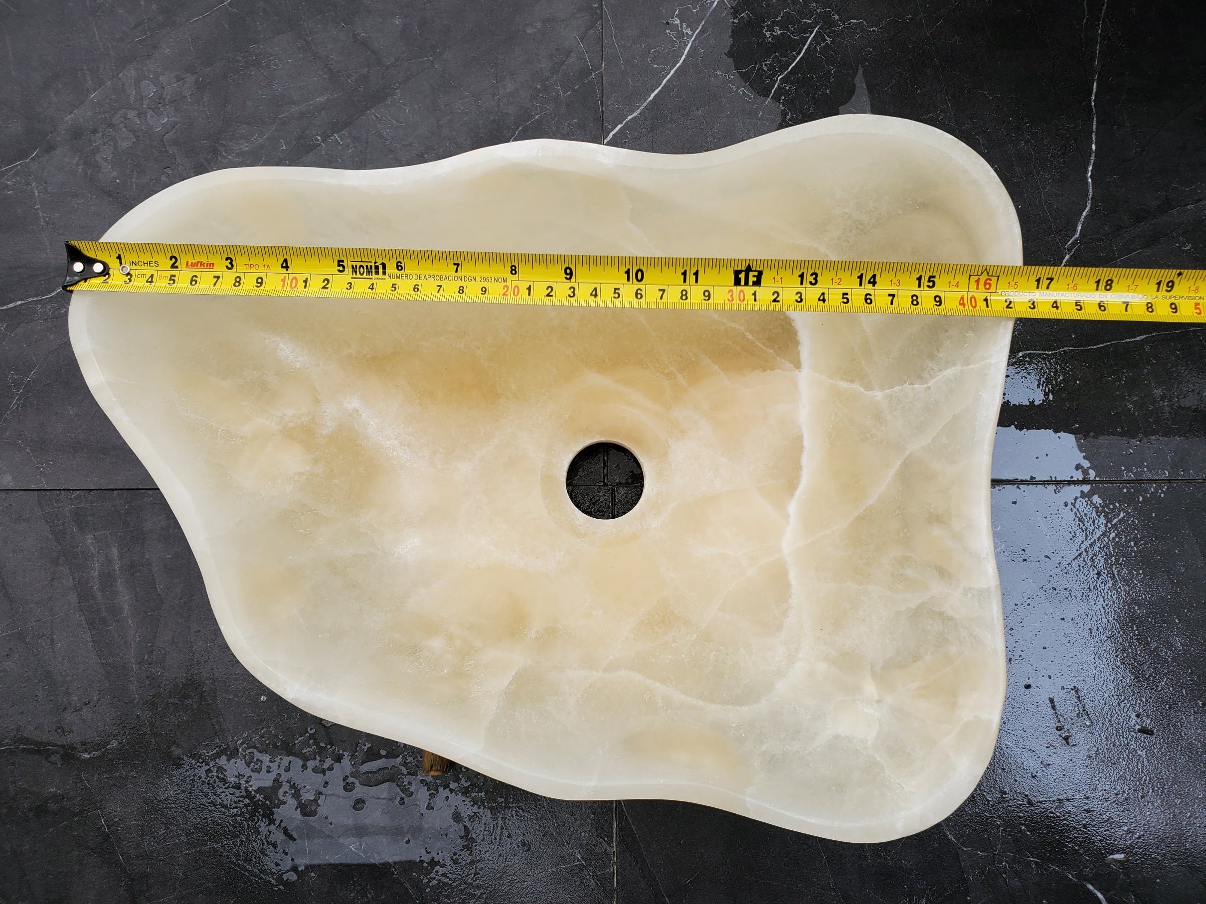 S32_04 Onyx Stone Vessel Bathroom Sink