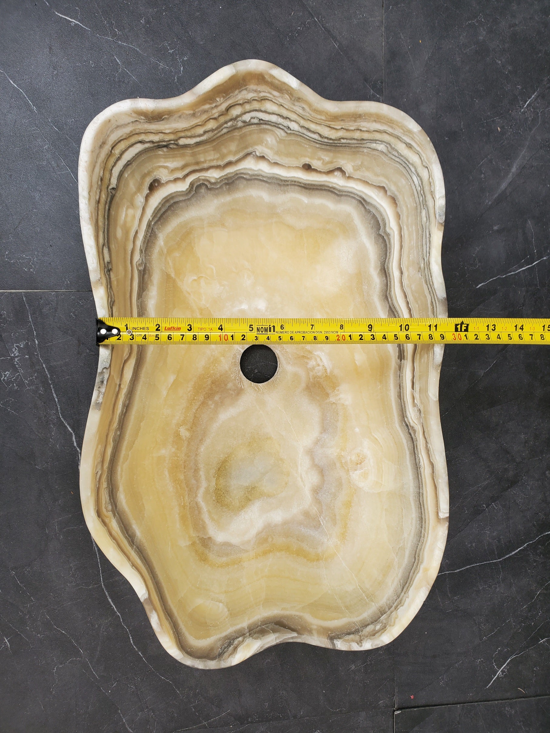 S33_43 Onyx Bathroom Vessel Sink - 19 x 11.5 inch