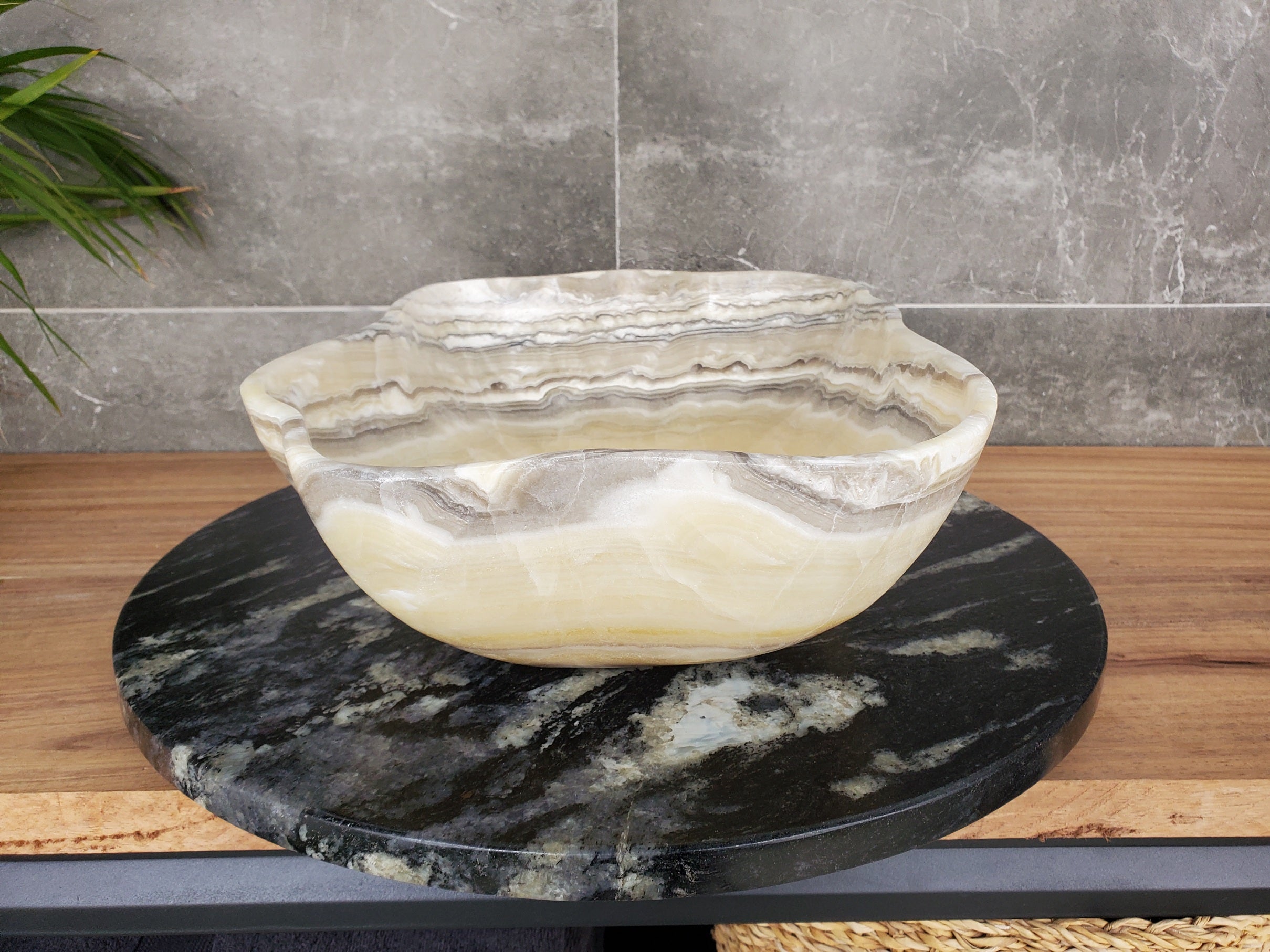 S33_43 Onyx Bathroom Vessel Sink - 19 x 11.5 inch