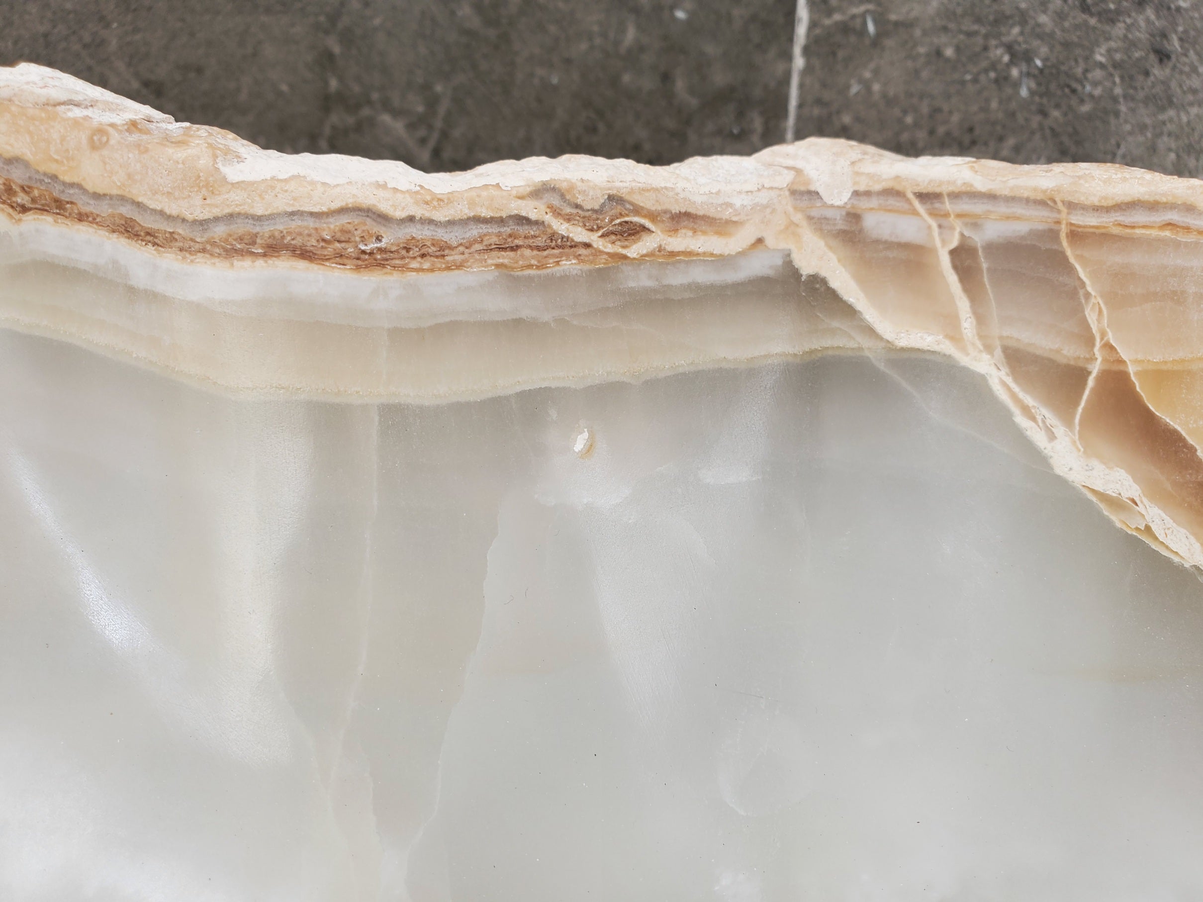 S32_20 Onyx Stone Vessel Bathroom Sink