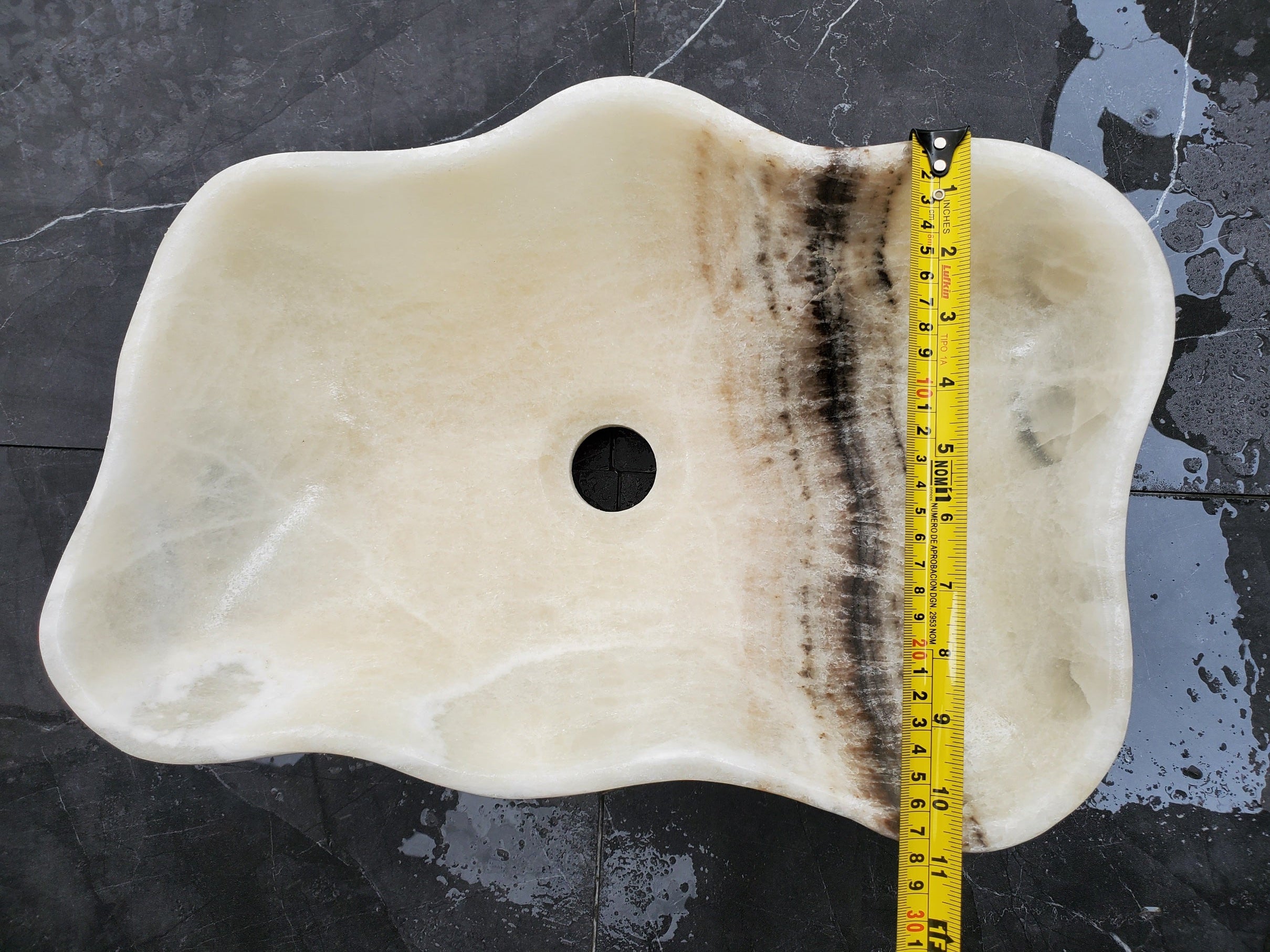 S32_05 Onyx Stone Vessel Bathroom Sink