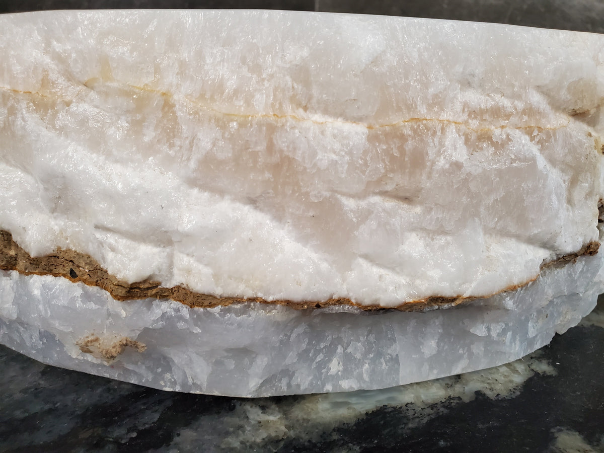 White Onyx Marble Vessel Sink, Natural Stone Vanity Basin, Polished Bathroom Countertop Sink, Spa Decor 16x16 Inch S40_07 Bathroom Sinks Featured Onyx Sinks Sinks