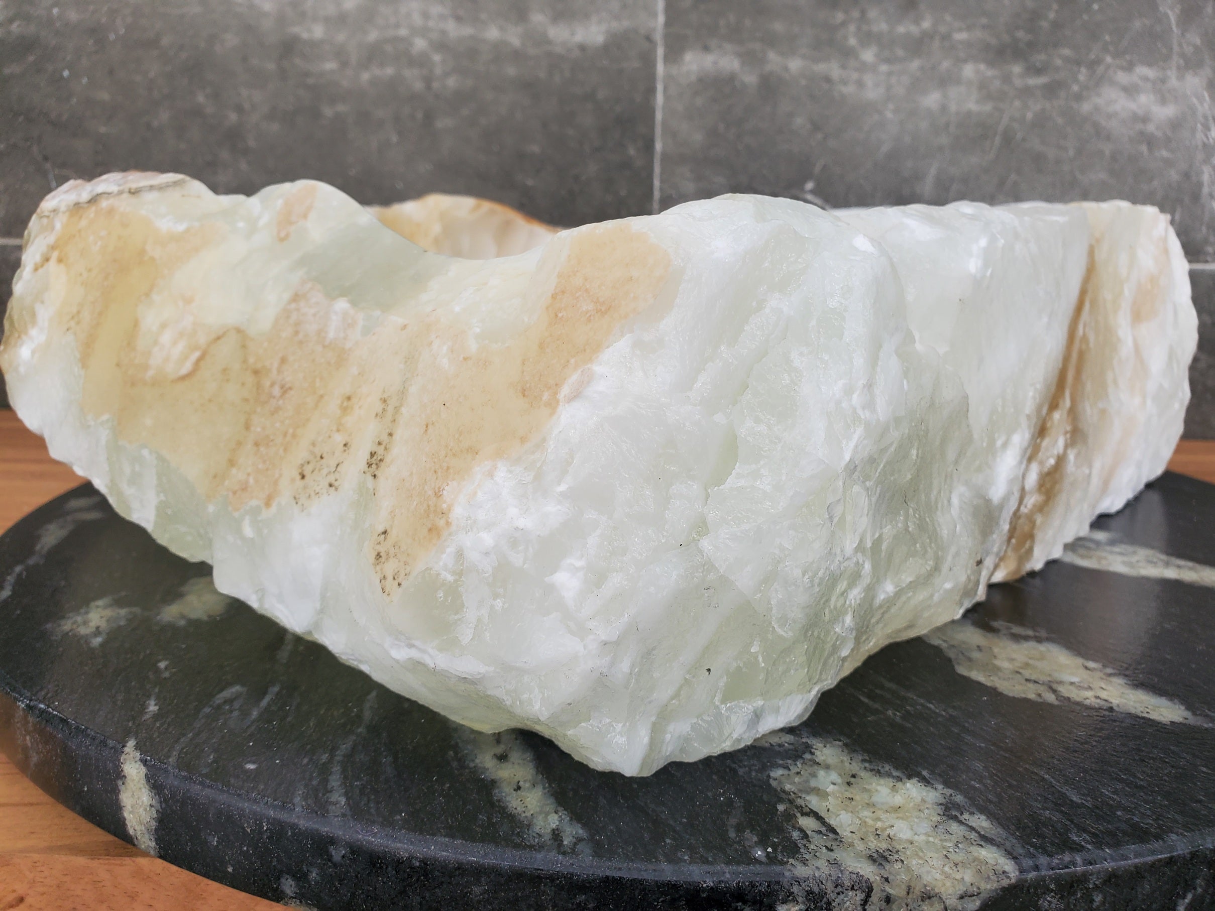 S31_49 Onyx Stone Vessel Bathroom Sink