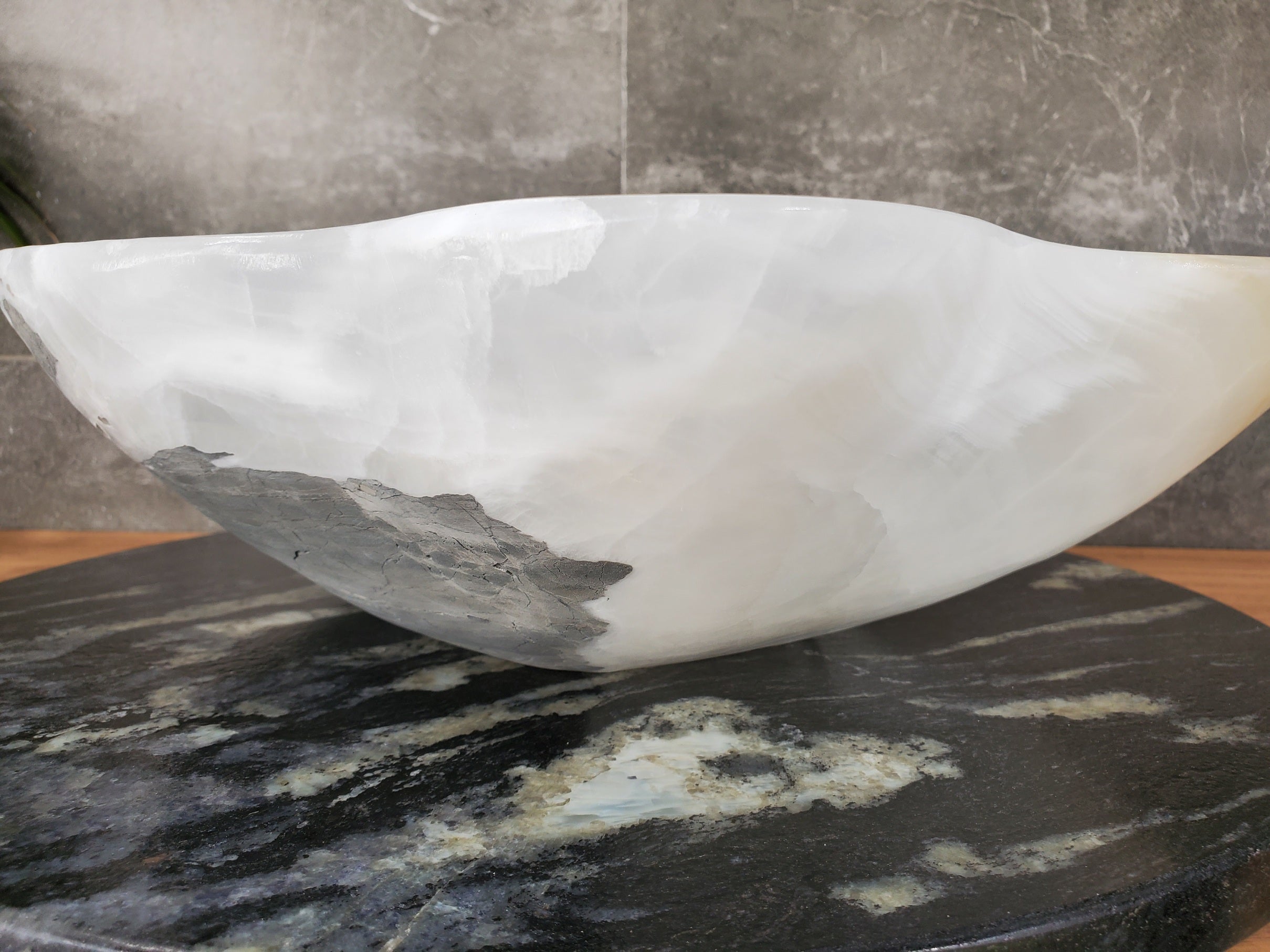 S33_29 White Onyx Bathroom Vessel Sink
