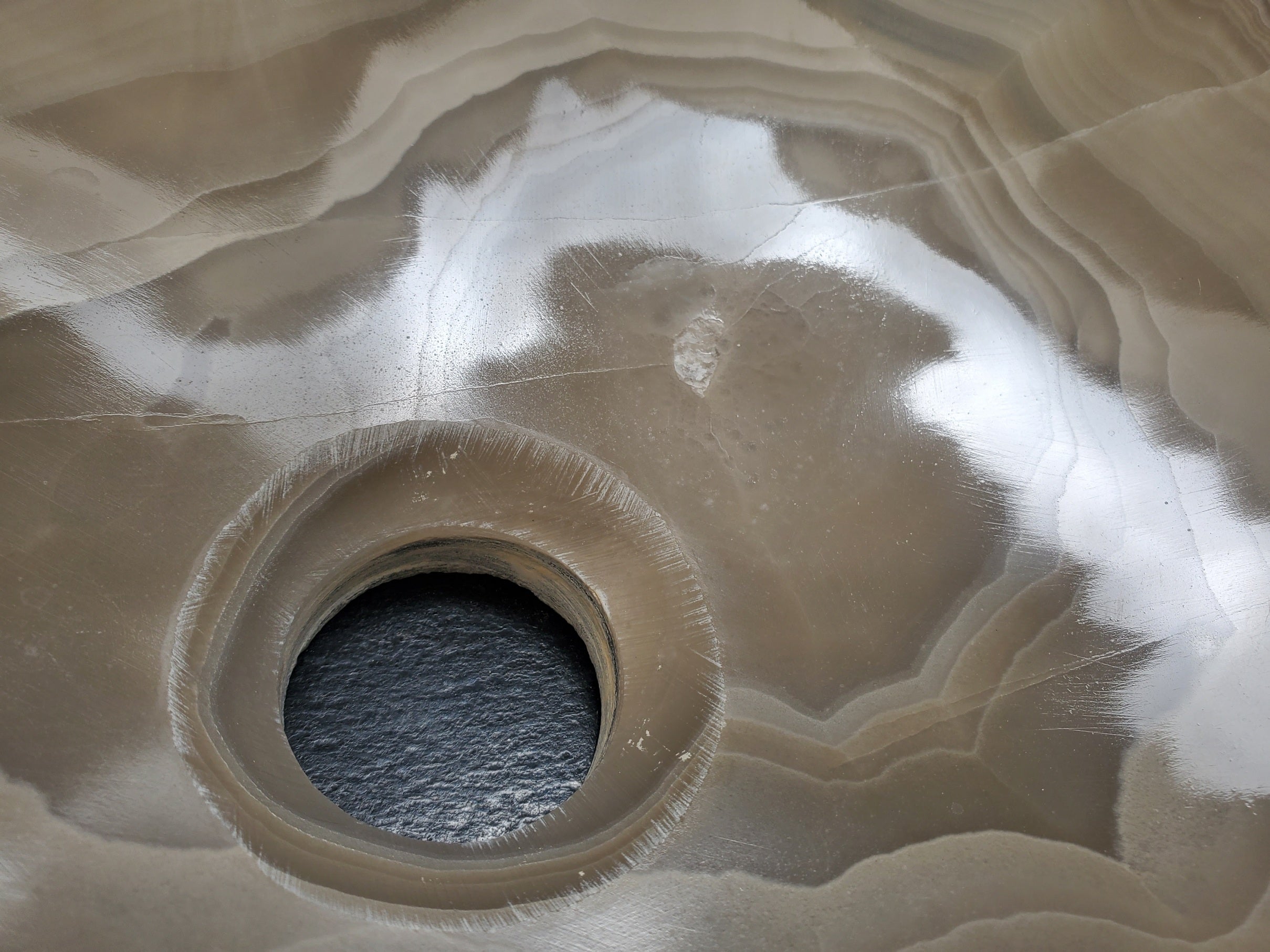 S32_17 Onyx Stone Vessel Bathroom Sink