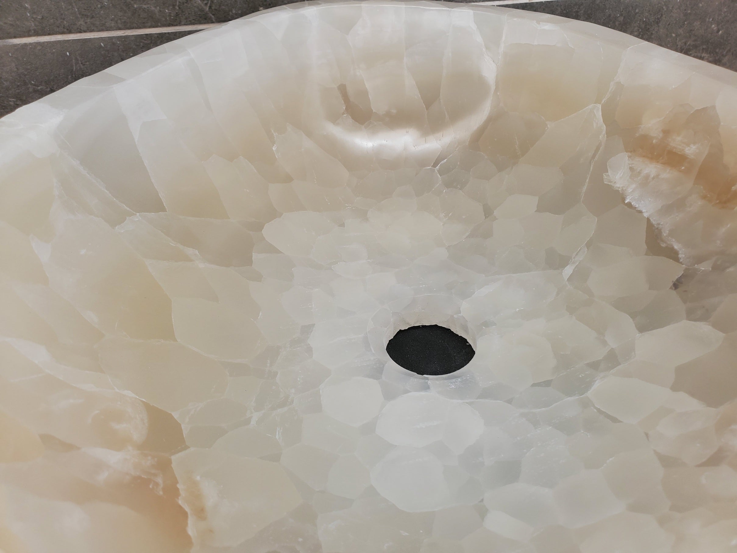 S33_20 Onyx Stone Vessel Sink - 16 x 13 inch