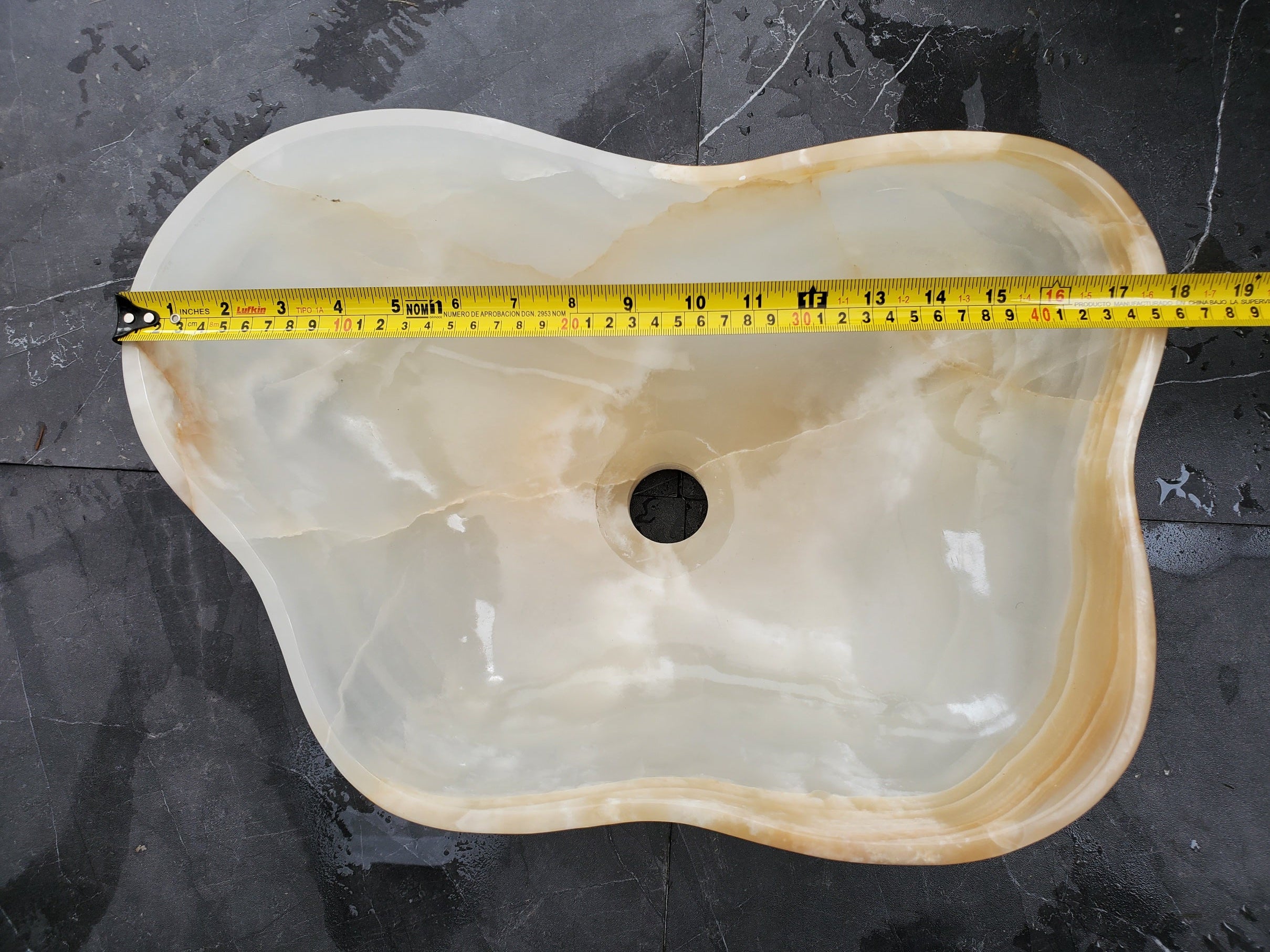 S32_11 Onyx Stone Vessel Bathroom Sink