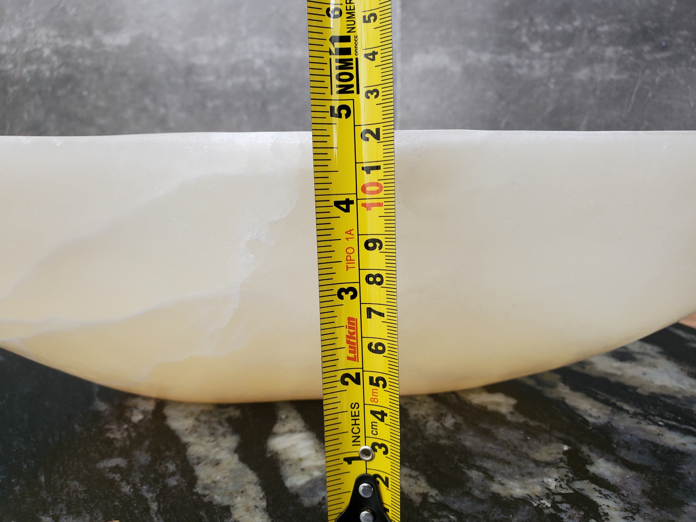 S32_04 Onyx Stone Vessel Bathroom Sink - 16.5 x 13 Inch