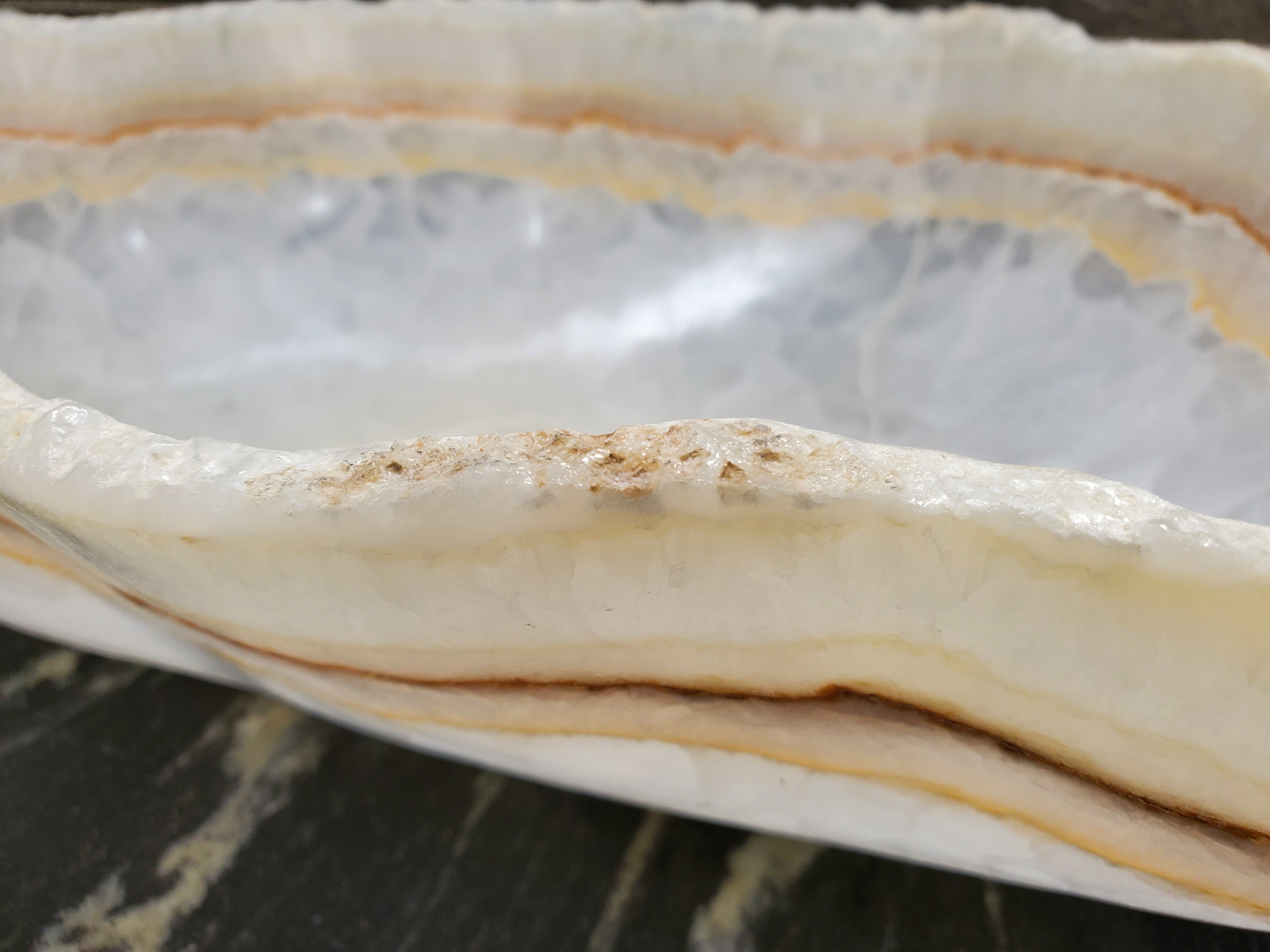 S31_39 Onyx Stone Vessel Bathroom Sink