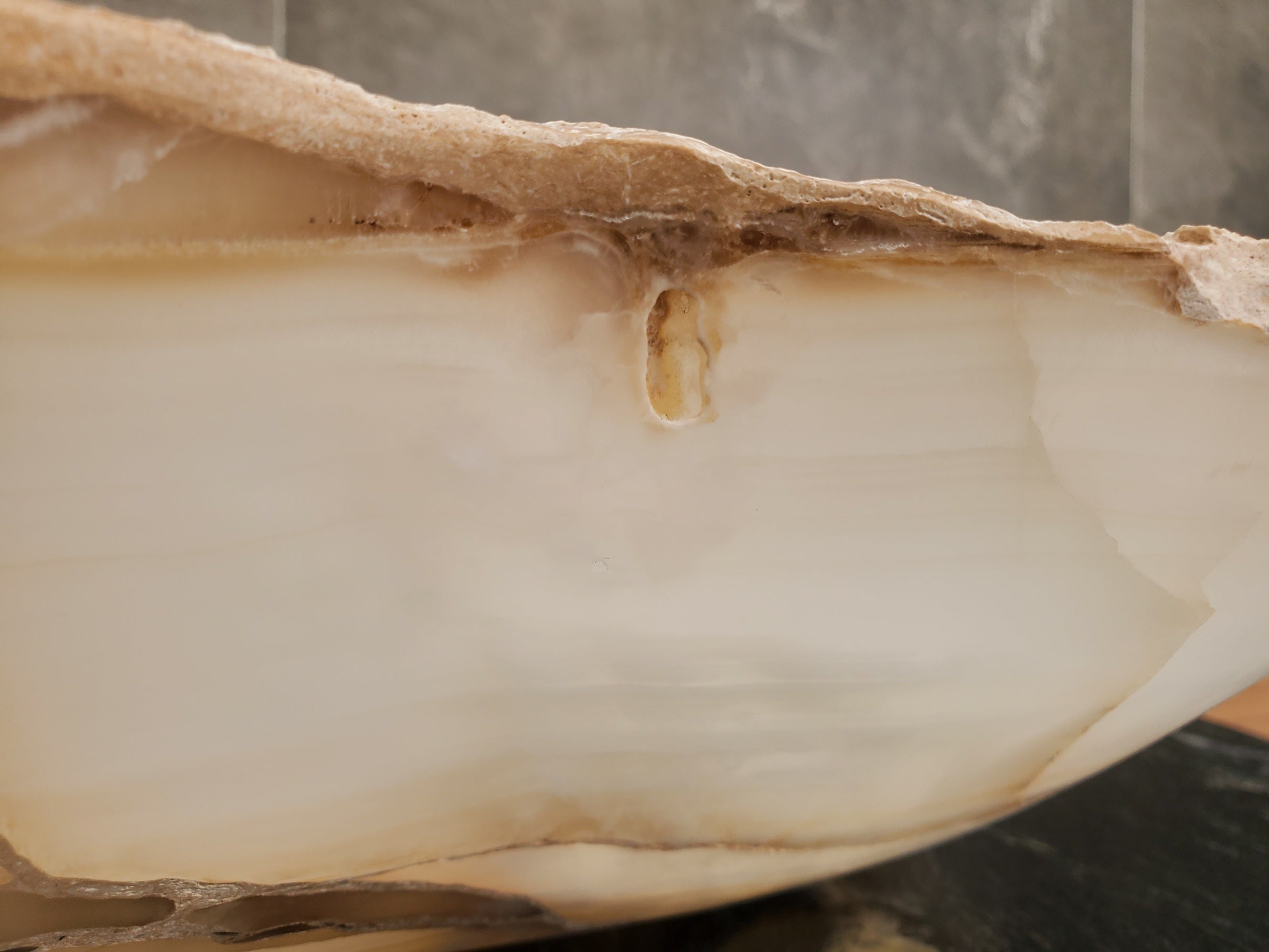 S32_20 Onyx Stone Vessel Bathroom Sink