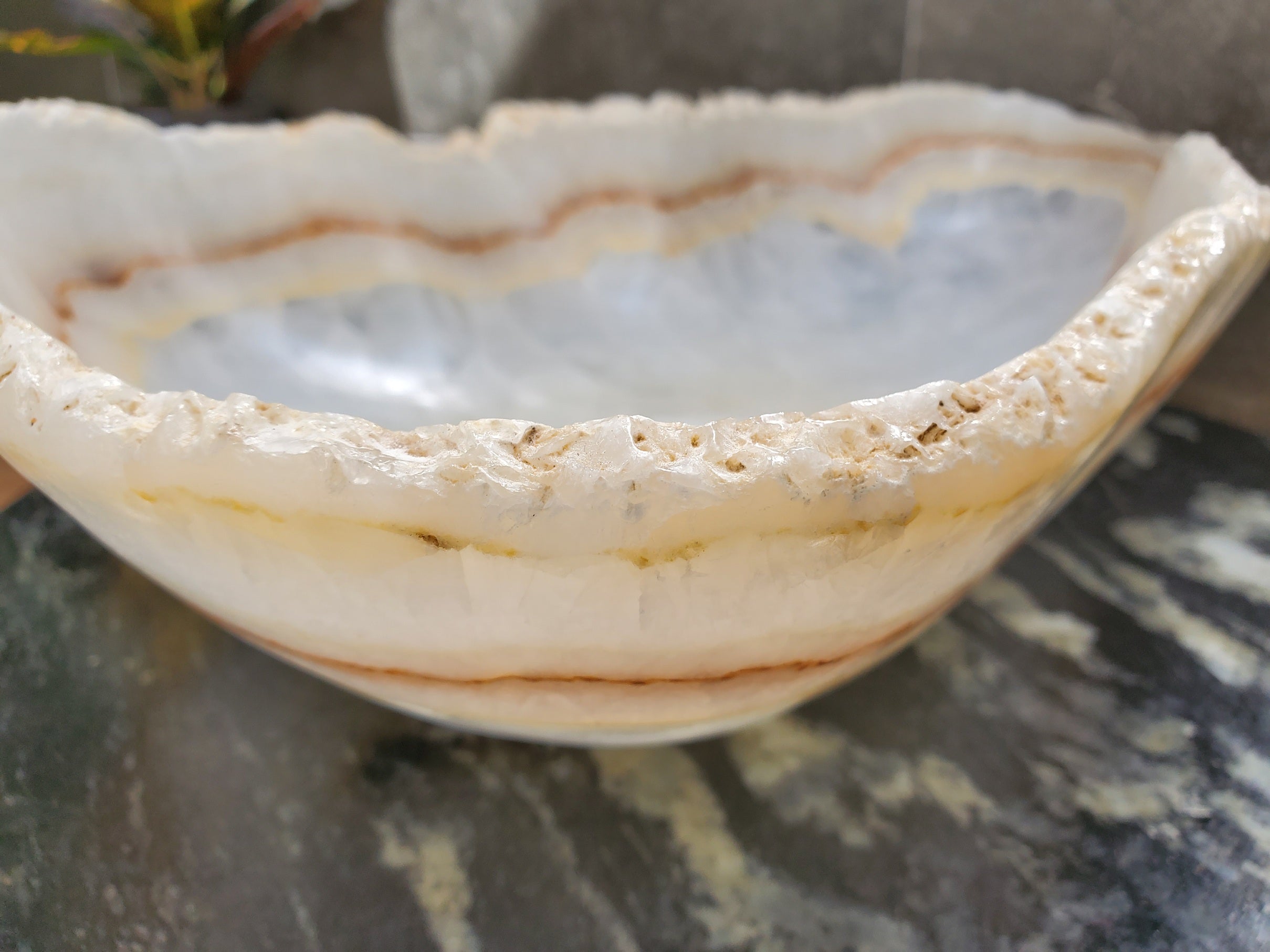 S31_38 Onyx Stone Vessel Bathroom Sink