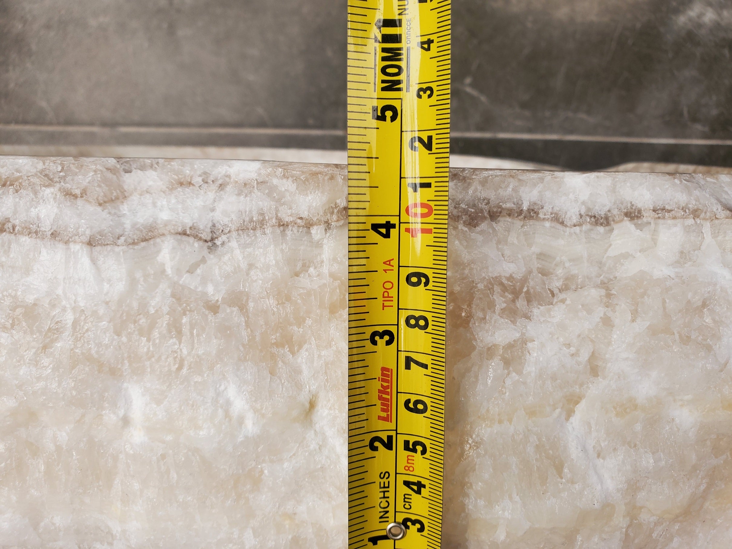 S33_16 Onyx Stone Vessel Bathroom Sink - 15 x 12 inch