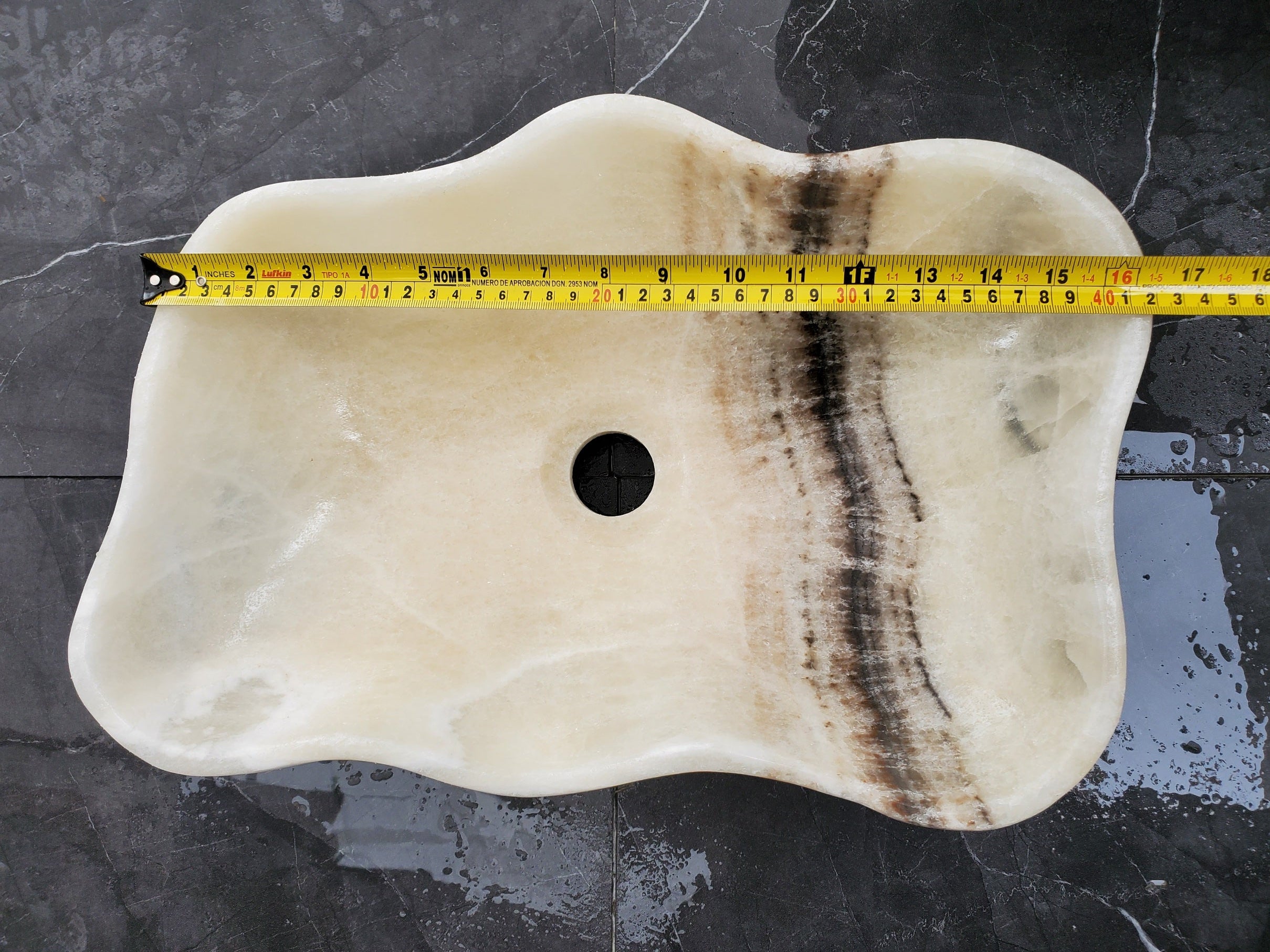 S32_05 Onyx Stone Vessel Bathroom Sink