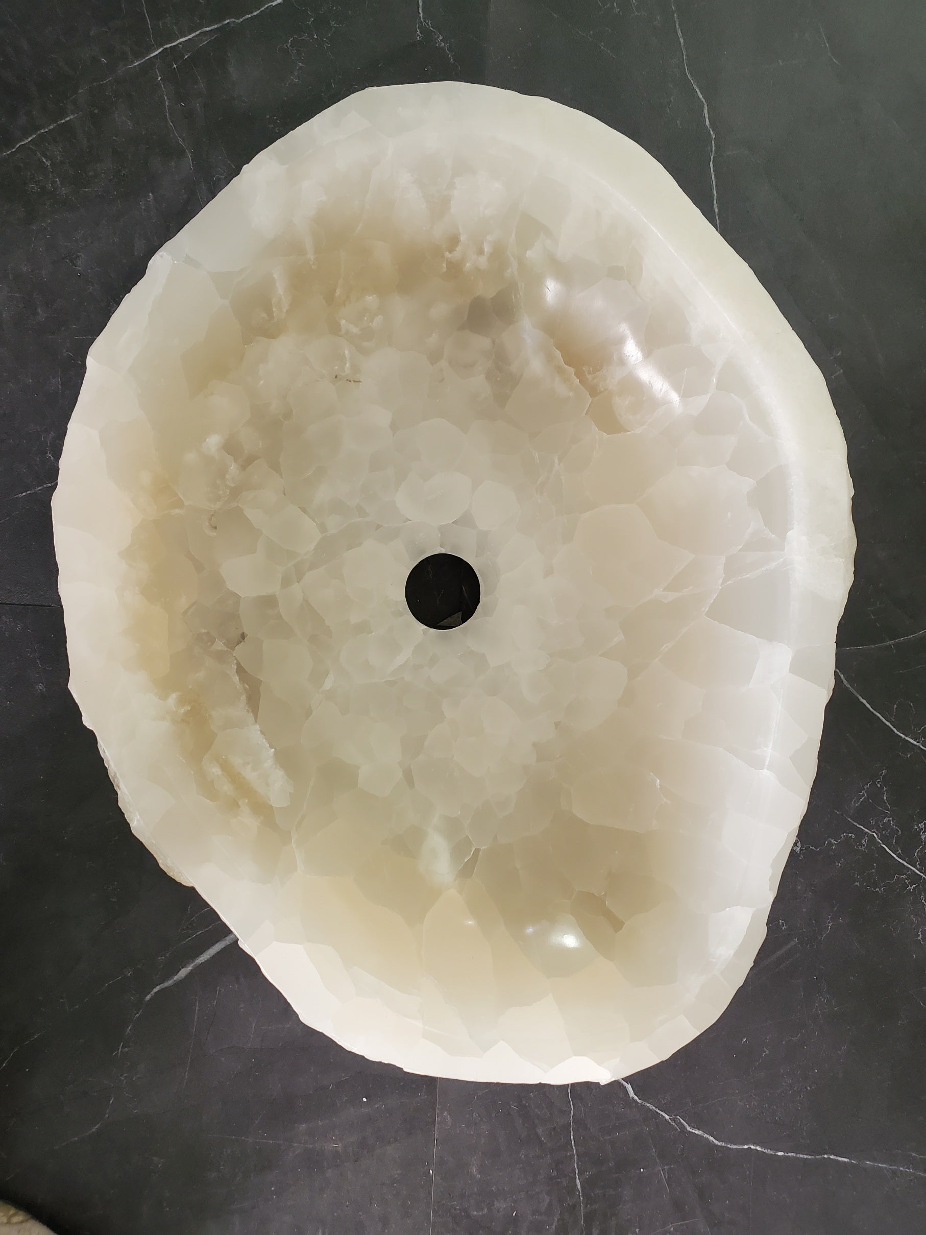 S33_20 Onyx Stone Vessel Sink - 16 x 13 inch