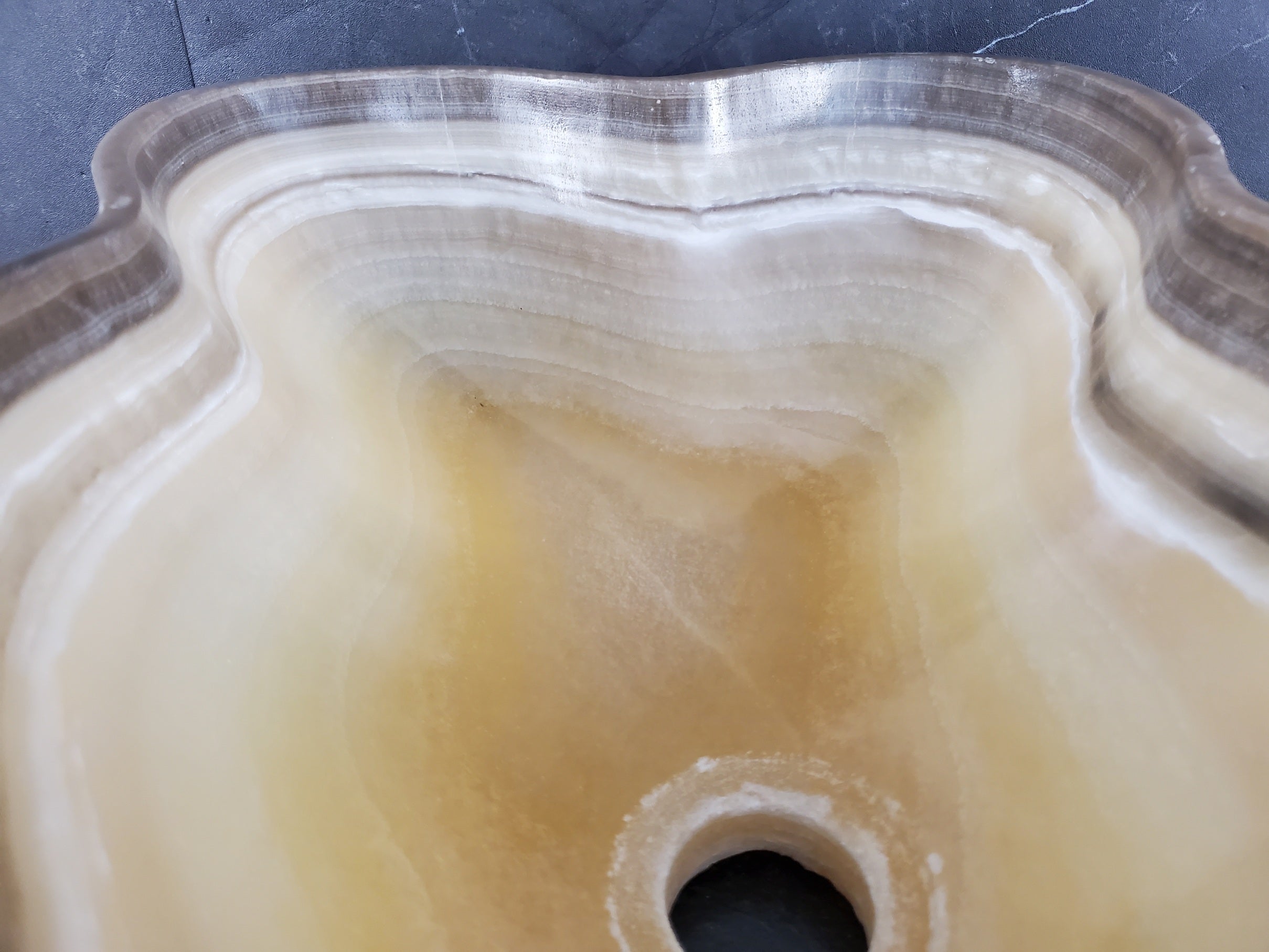 S28_03 Onyx Stone Bathroom Vessel Sink