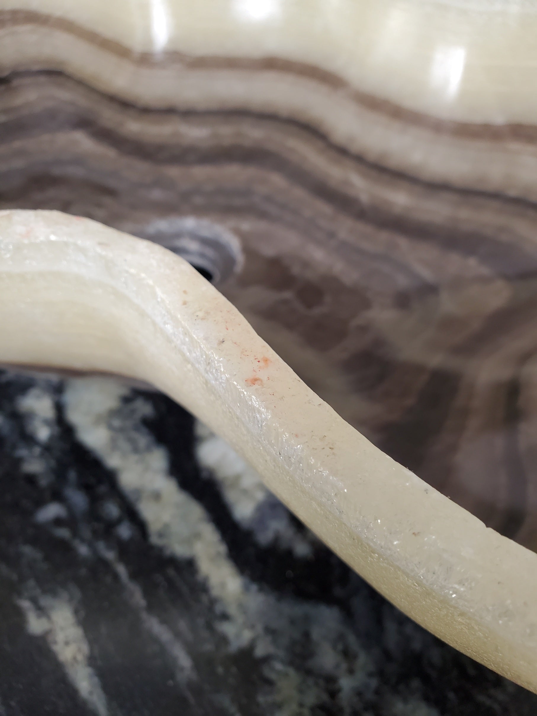 S28_05 Onyx Stone Bathroom Vessel Sink