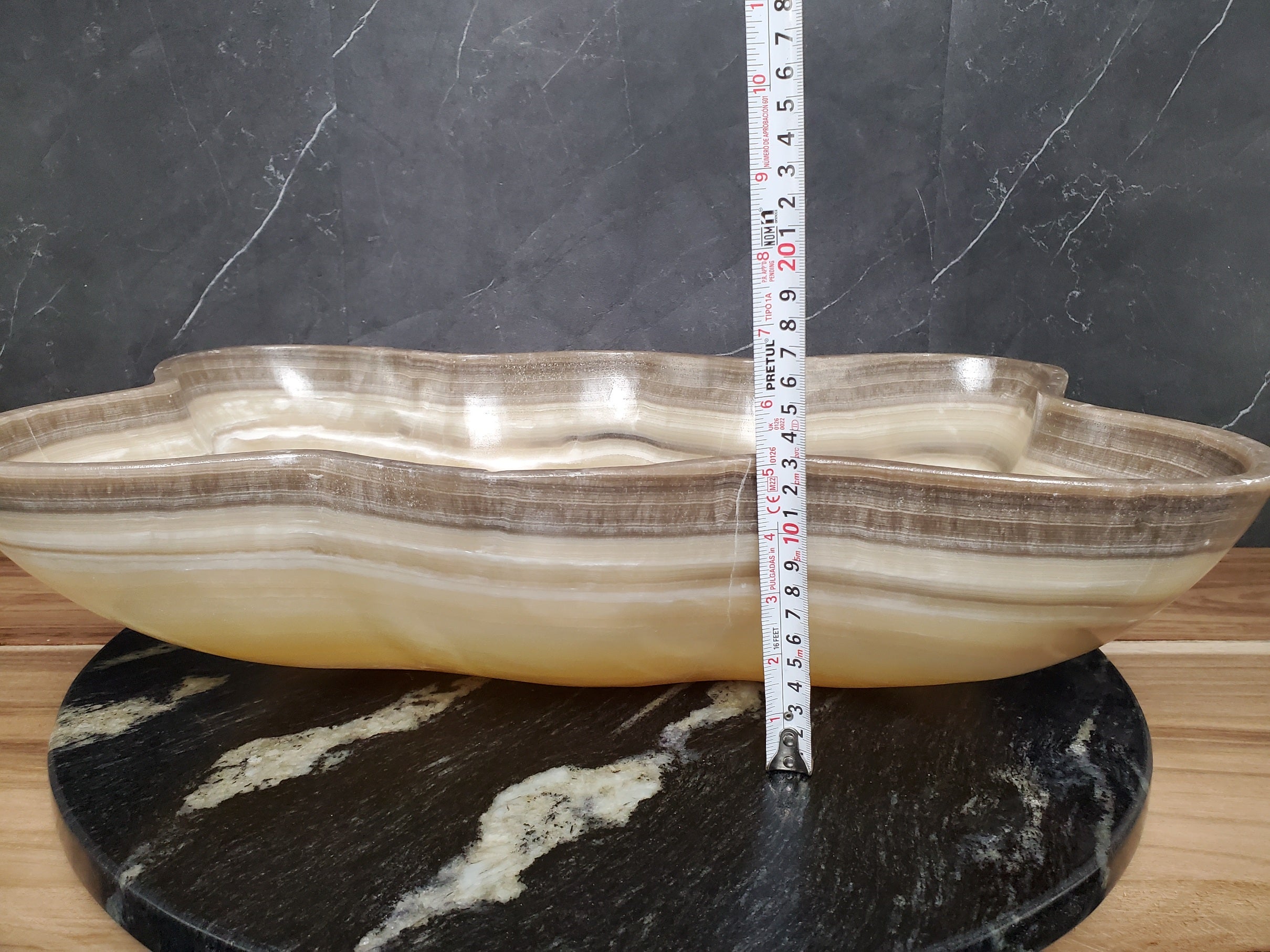 S28_03 Onyx Stone Bathroom Vessel Sink