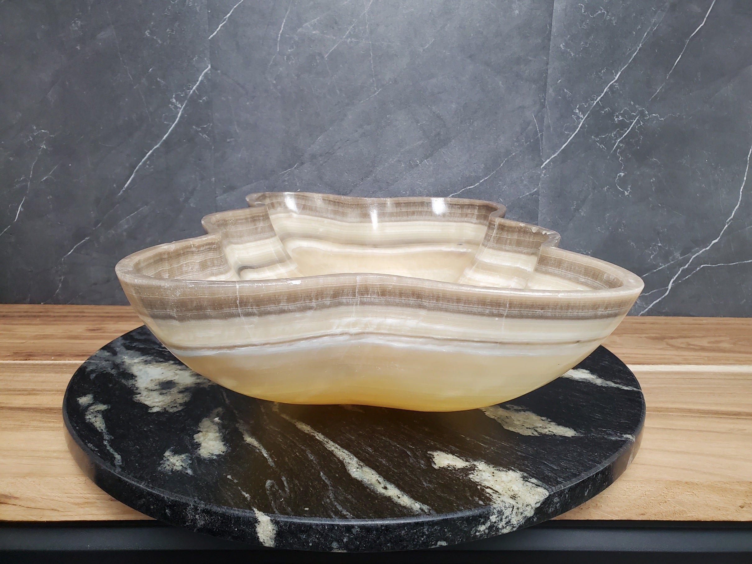 S28_03 Onyx Stone Bathroom Vessel Sink