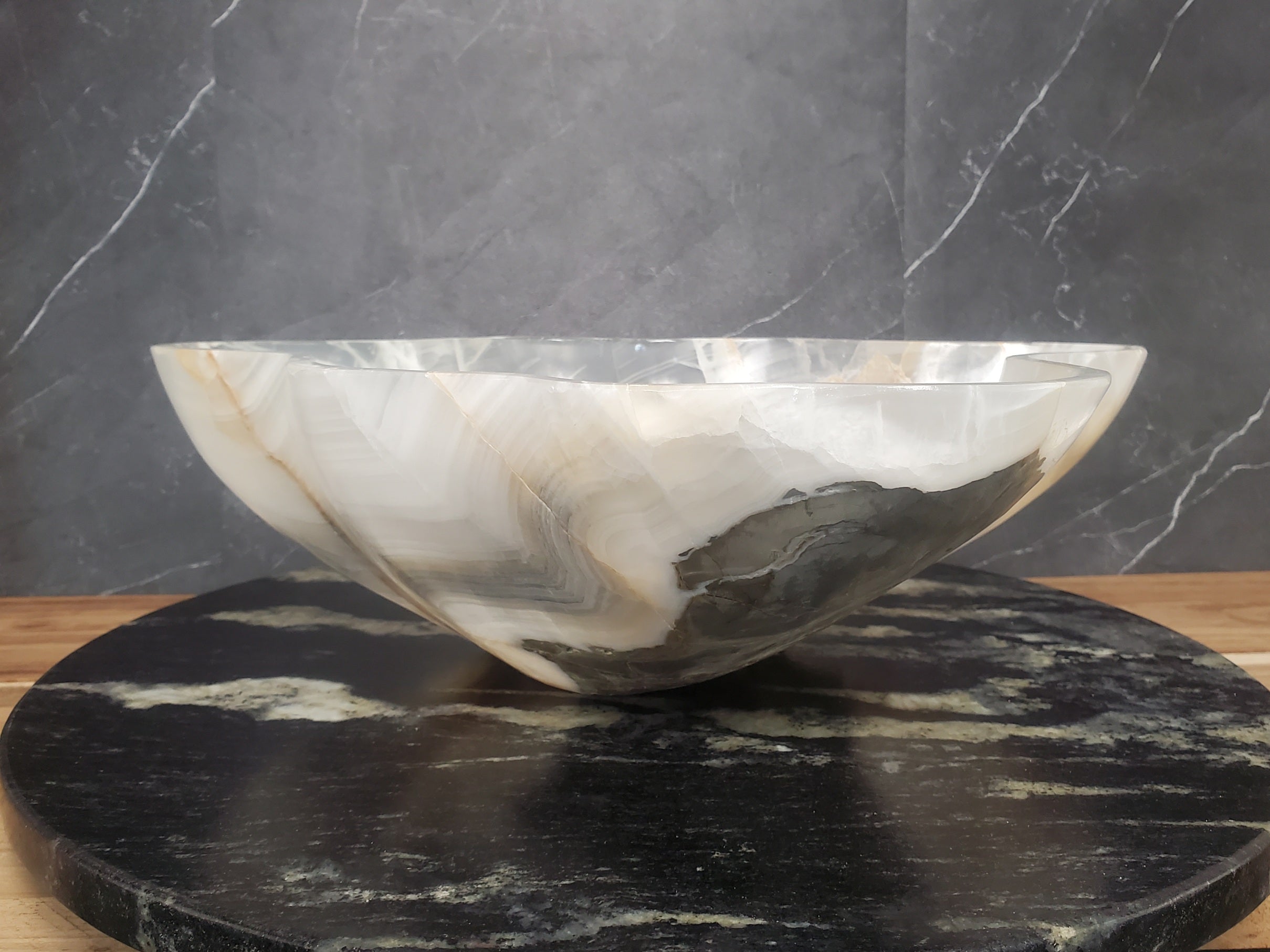 S28_01 Onyx Stone Bathroom Vessel Sink