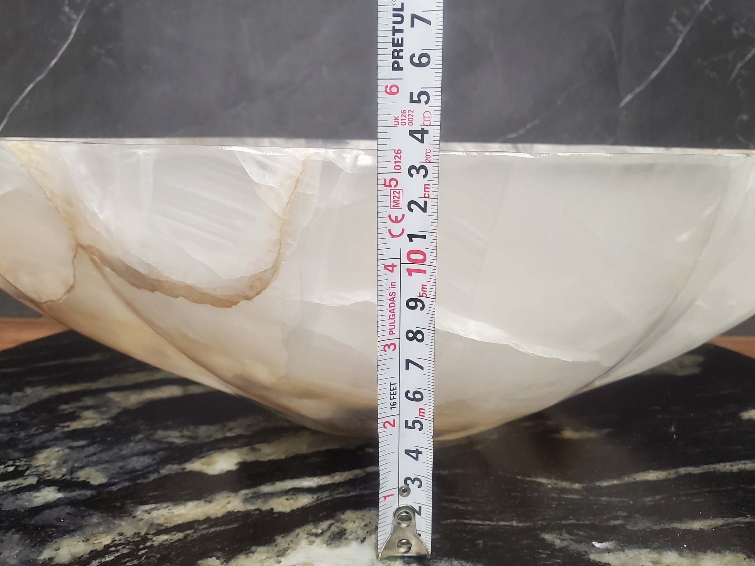 S28_01 Onyx Stone Bathroom Vessel Sink
