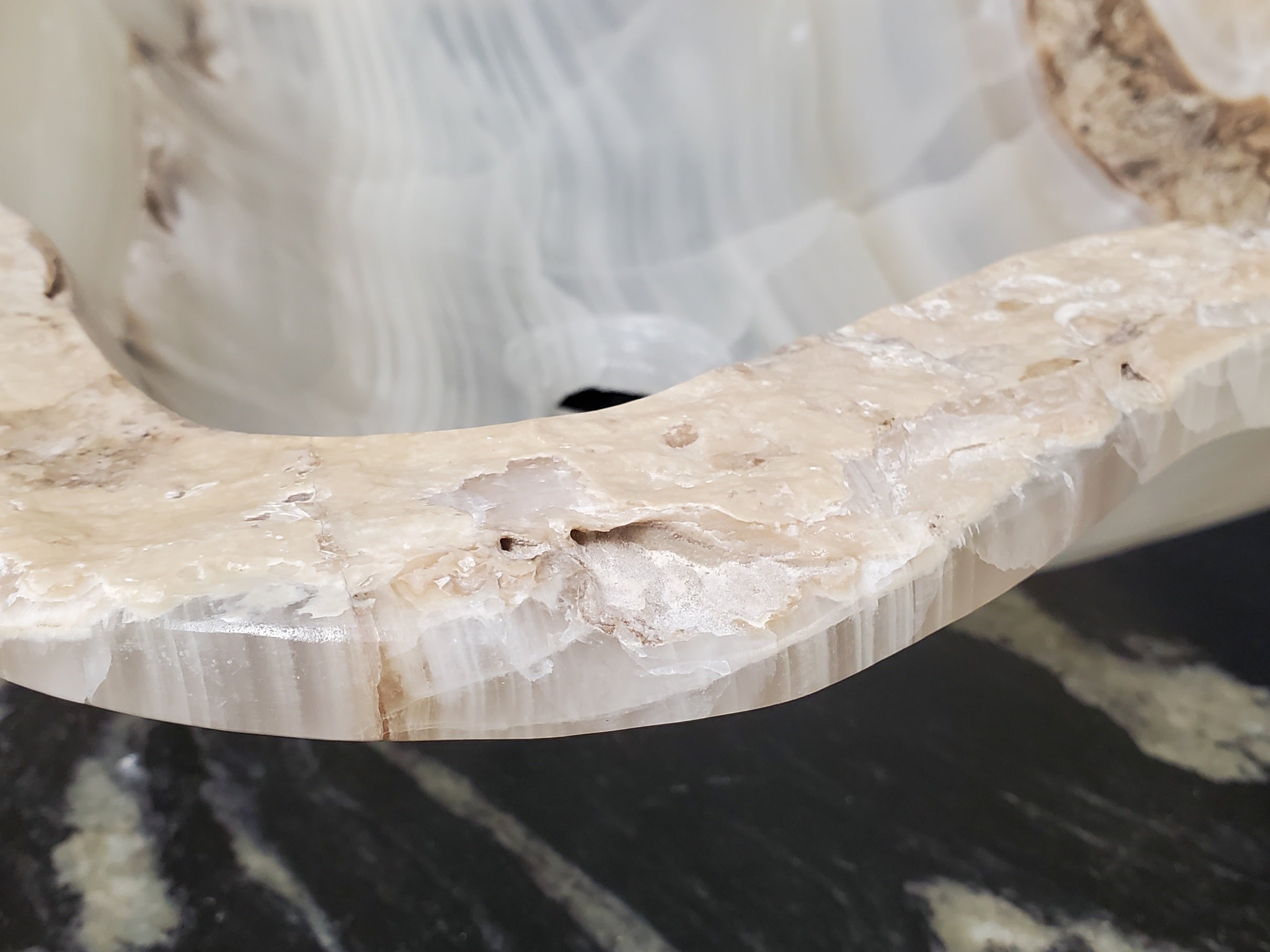 S28_02 Onyx Stone Bathroom Vessel Sink