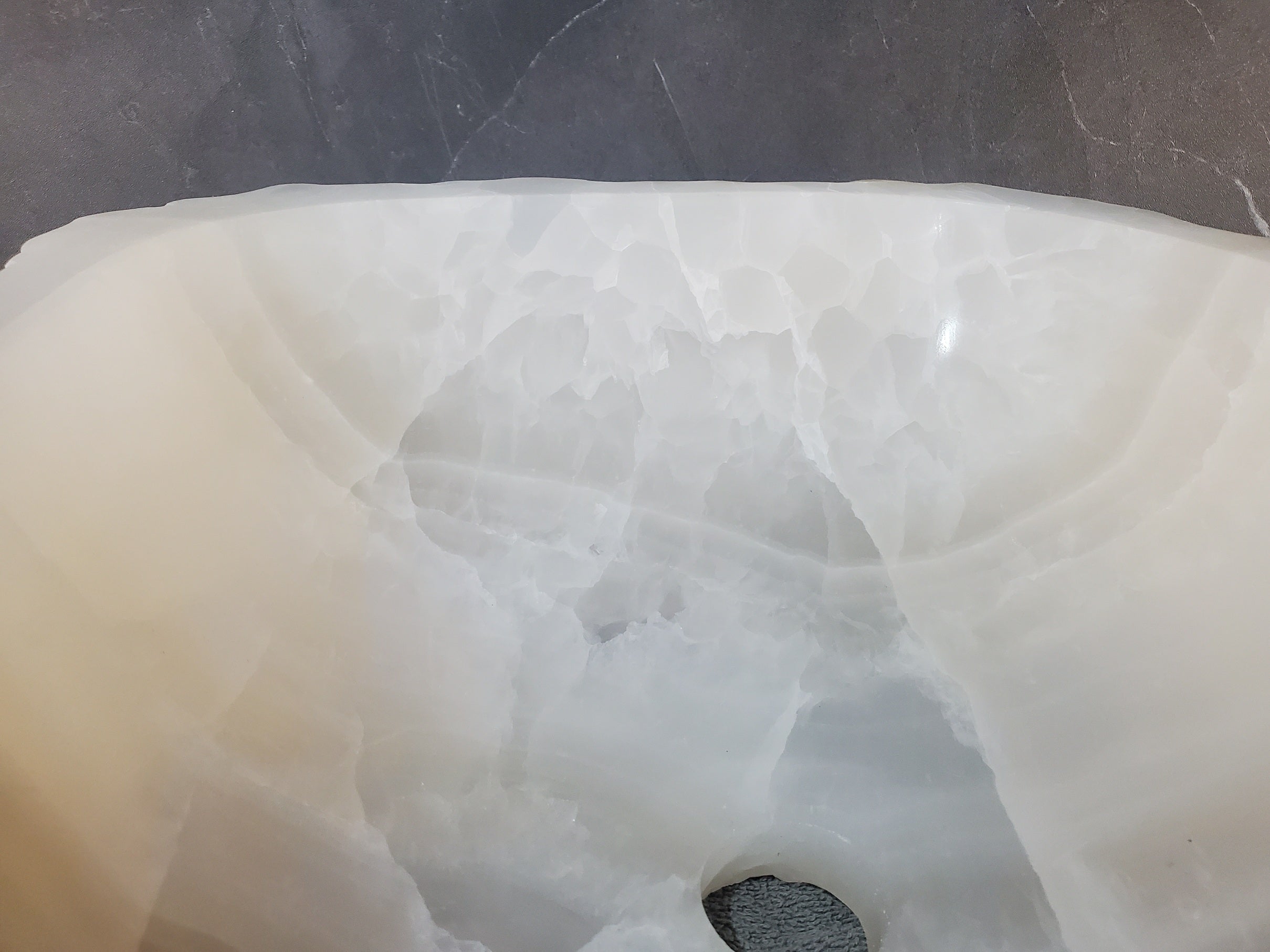 S27_16 Onyx Stone Bathroom Vessel Sink