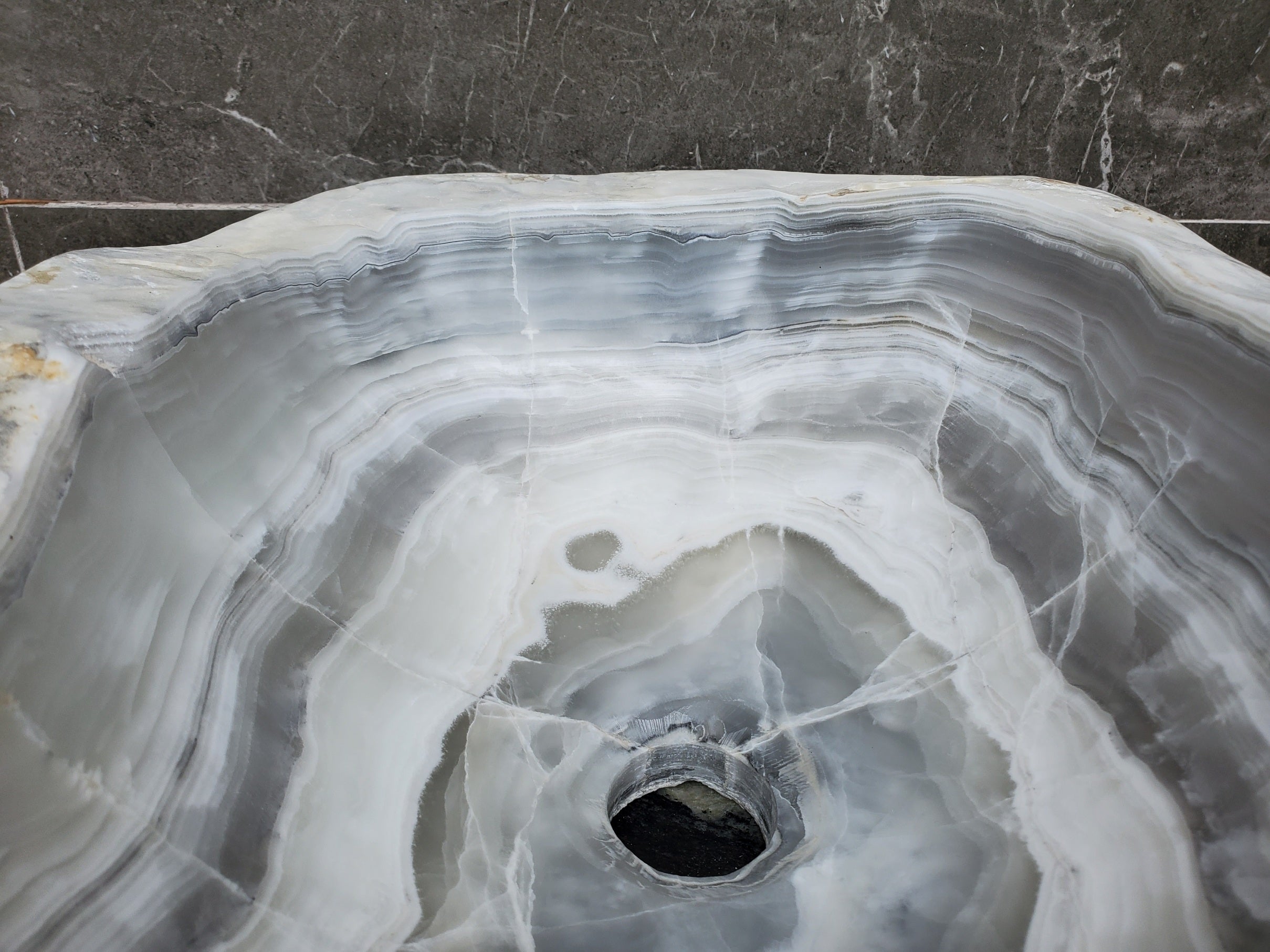 S30_06 Onyx Stone Vessel Bathroom Sink